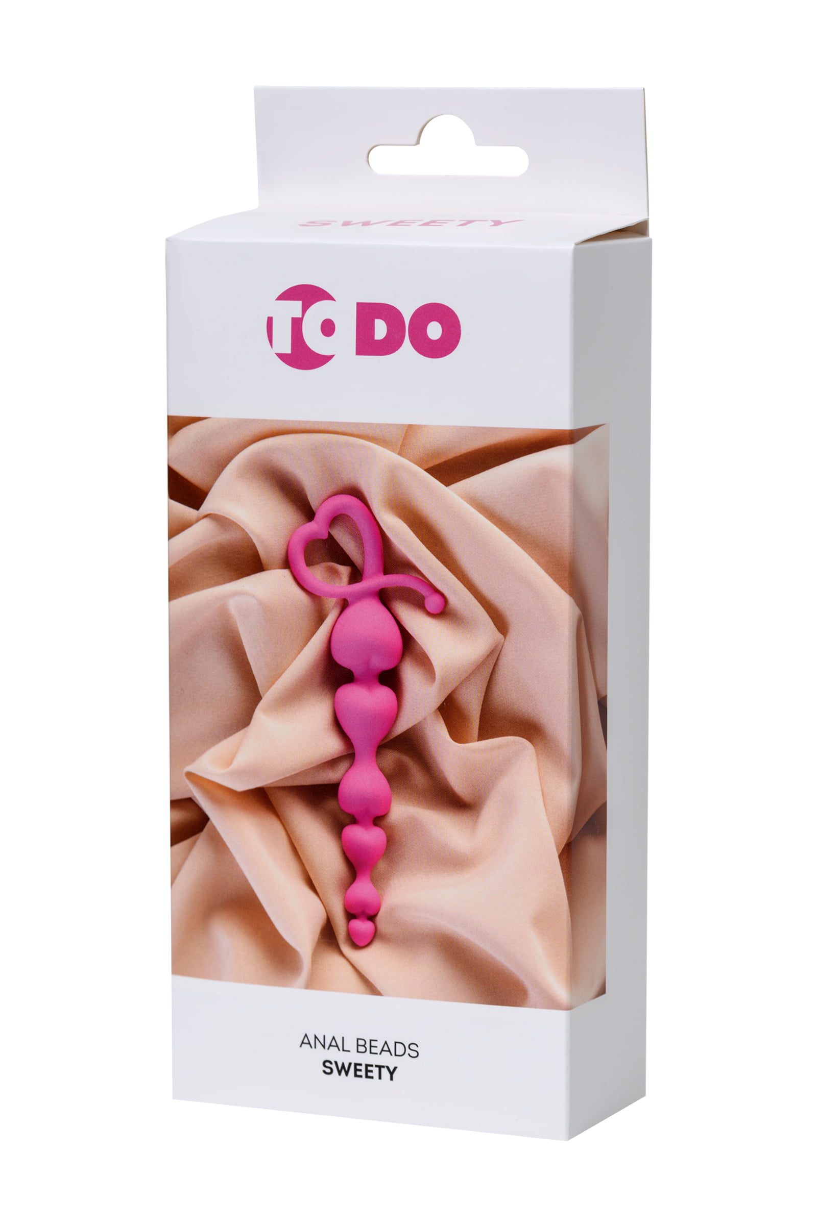 ToDo by Toyfa Sweety anal zinciri, silikon, pembe, 18,5 cm, Ø 3,1 cm - Görsel 4