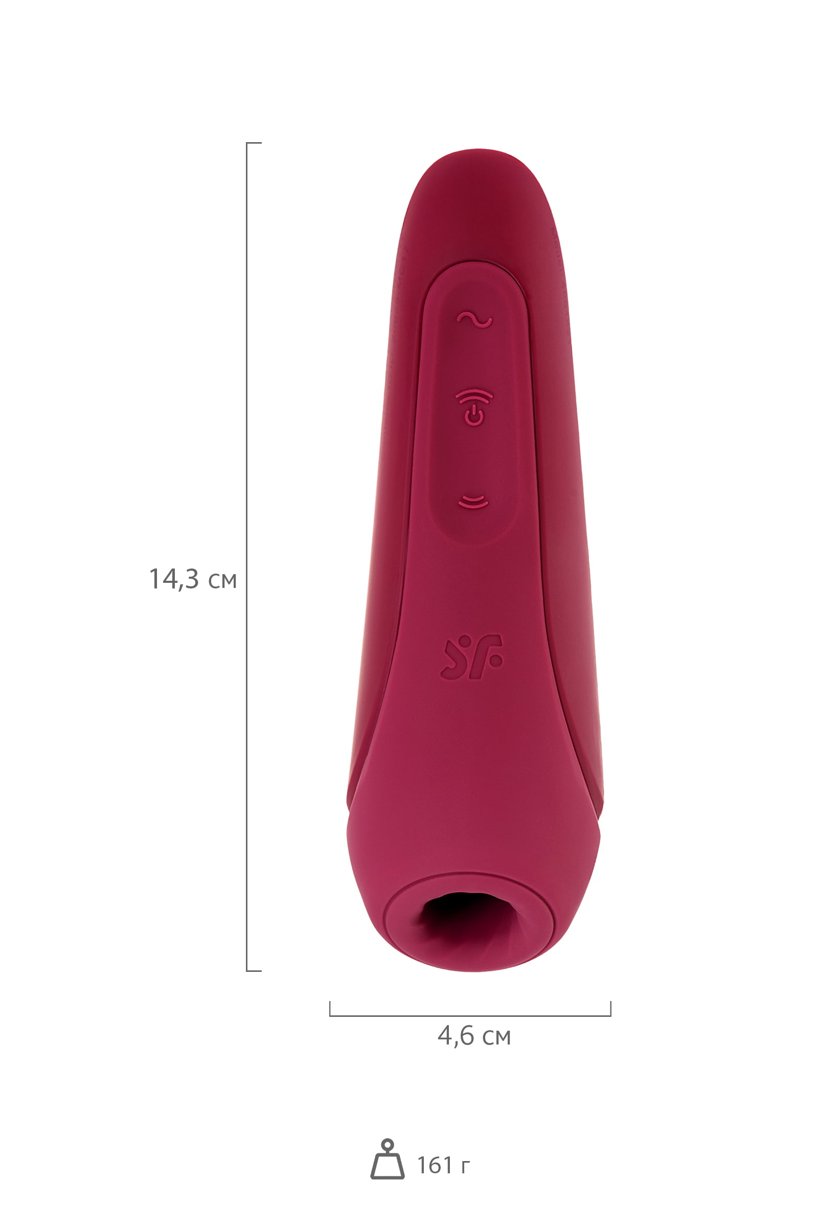 Satisfyer Curvy 1 Connect App Vakum Dalgası Klitoris Vibratörü, silikon, kırmızı, 14,3 cm - Görsel 9