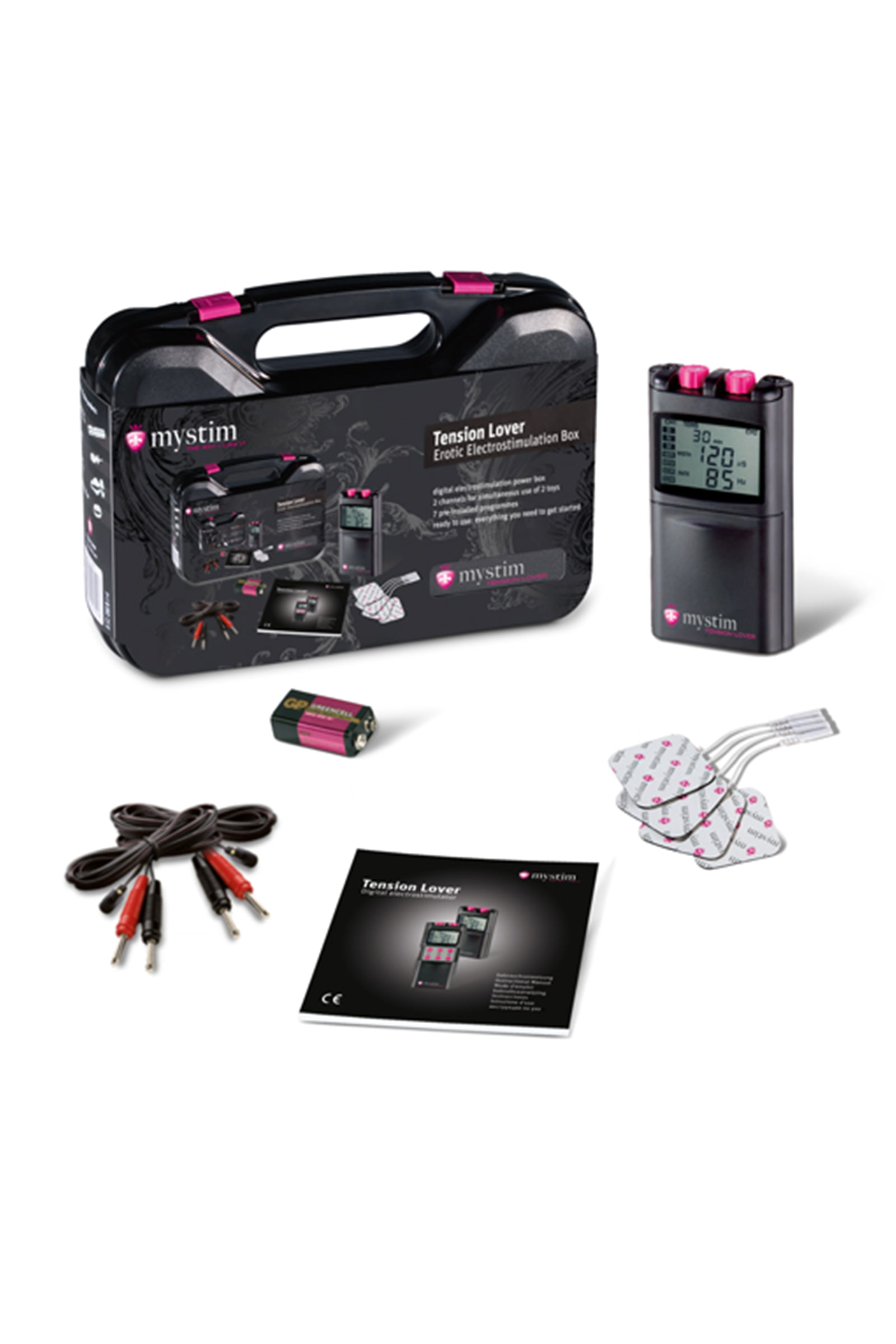 Mystim Tension Lover Digital Dürtü Elektrotlar, 7 Program, siyah - Görsel 4