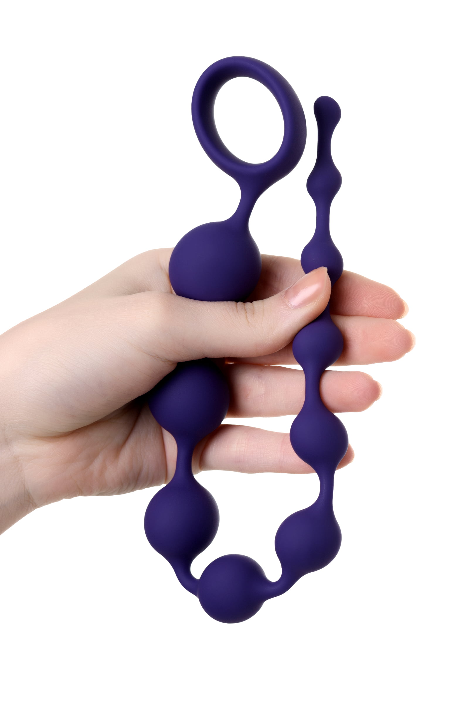 ToDo by Toyfa Grape anal Zinciri, silikon, mor, 35 cm, Ø 2,7 cm - Görsel 3
