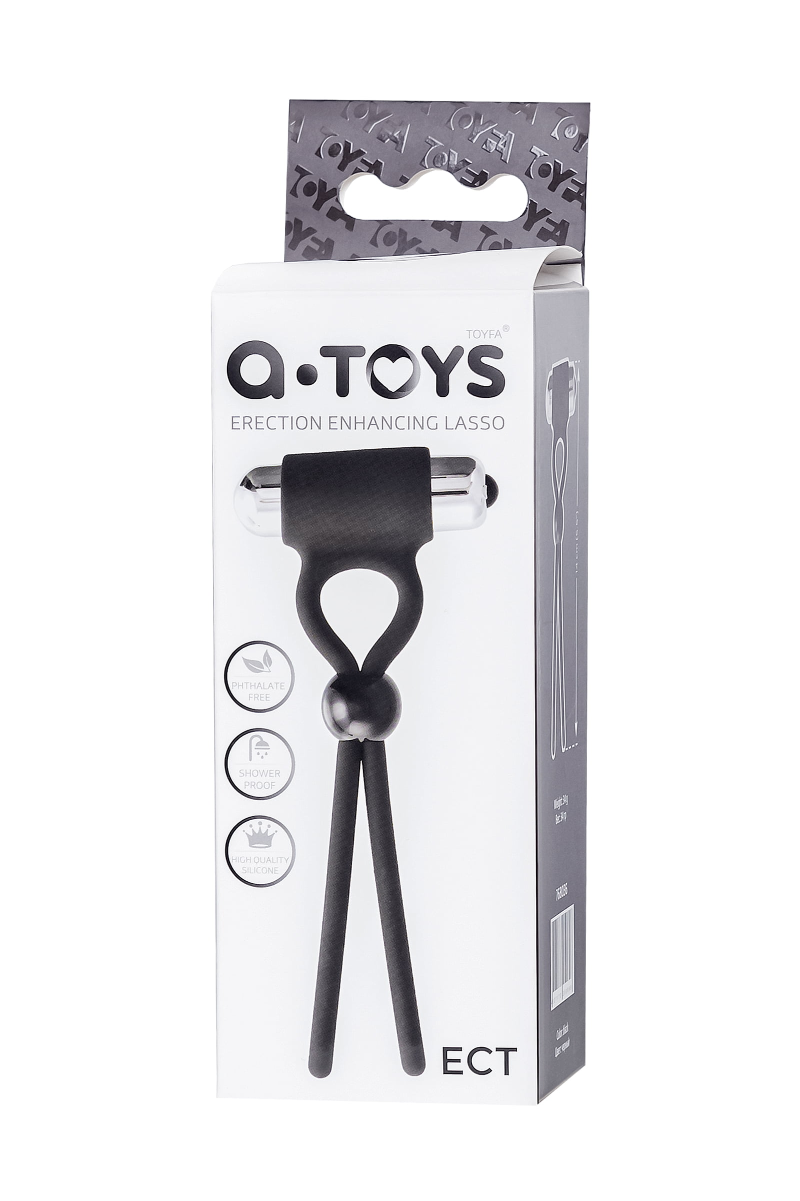 A-Toys by TOYFA Kement Ect, silikon, siyah, 14 cm - Görsel 5