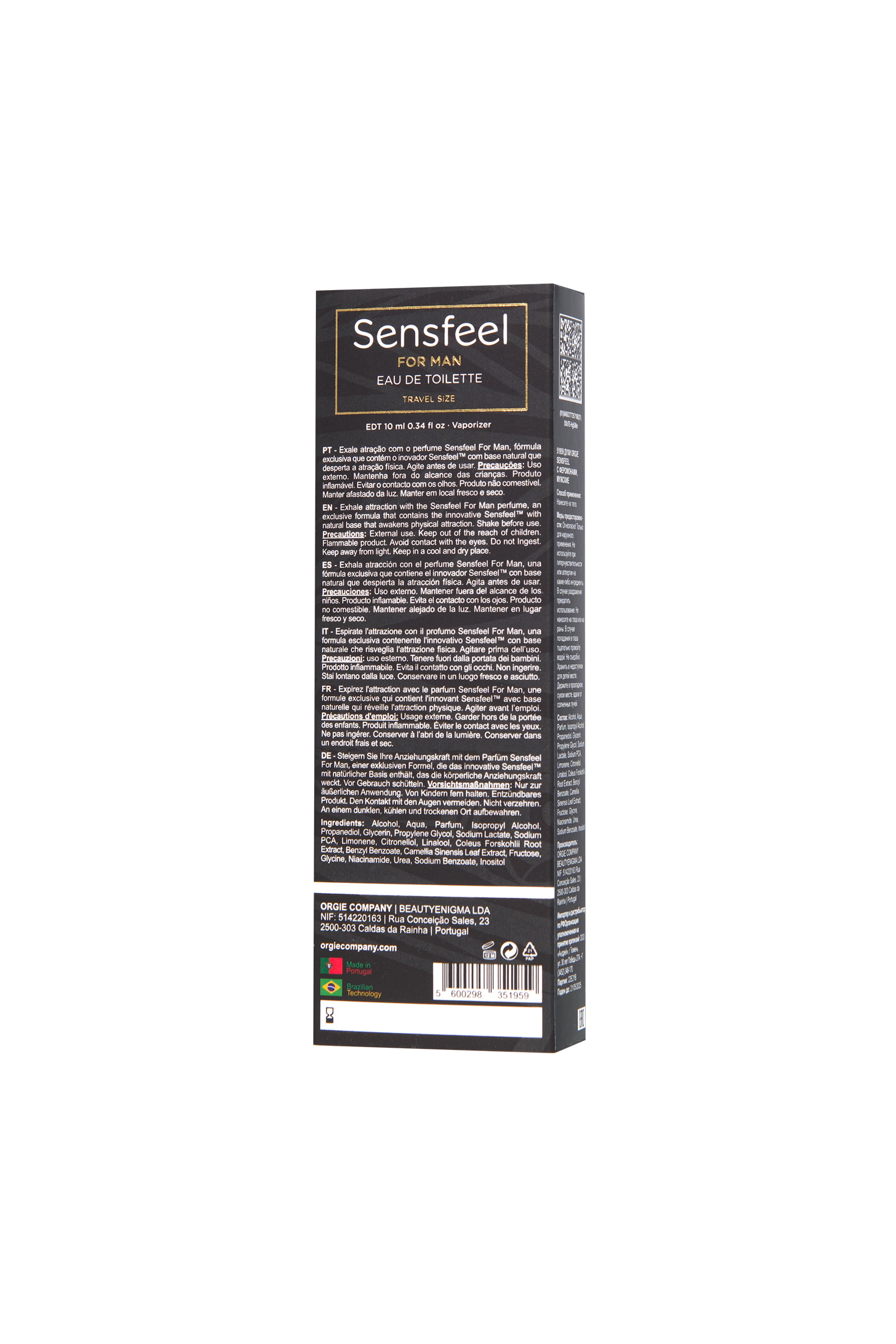 ORGIE SENSFEEL feromonlu tuvalet suyu, erkekler için, 10 ml - Görsel 2