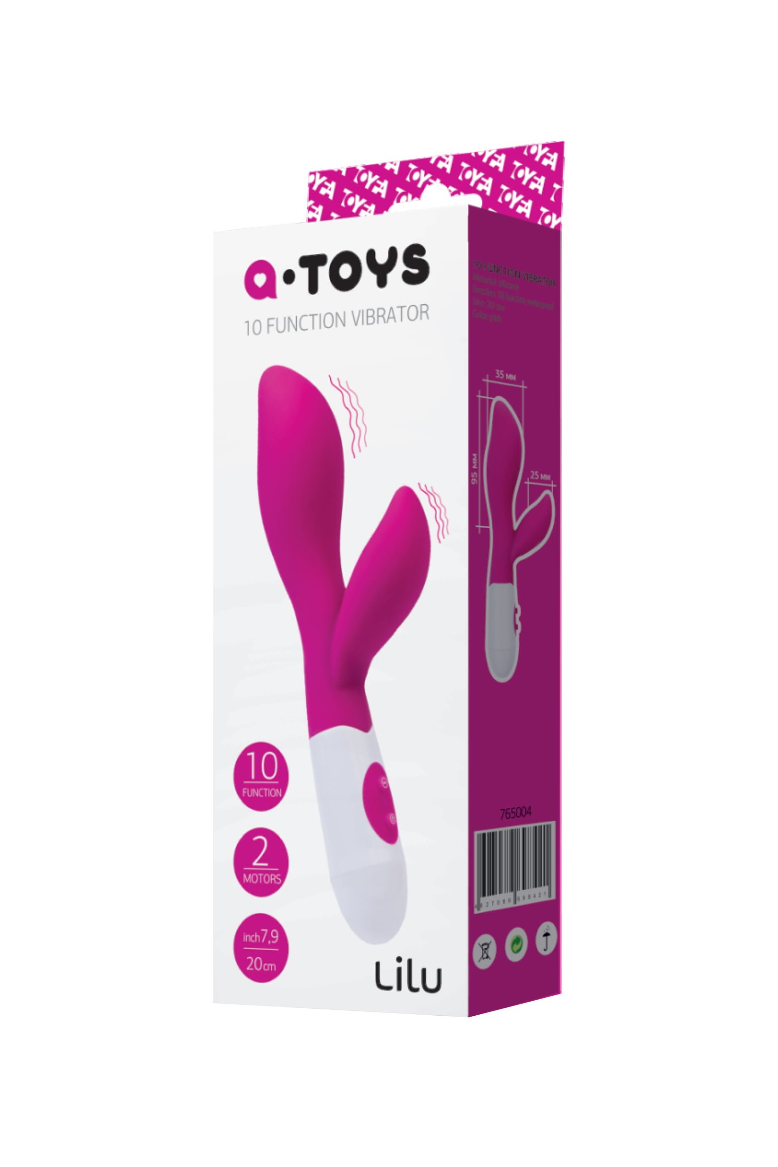 A-Toys by TOYFA Lilu Klitoral Uyarıcı Vibratör, silikon, pembe, 20 cm - Görsel 3