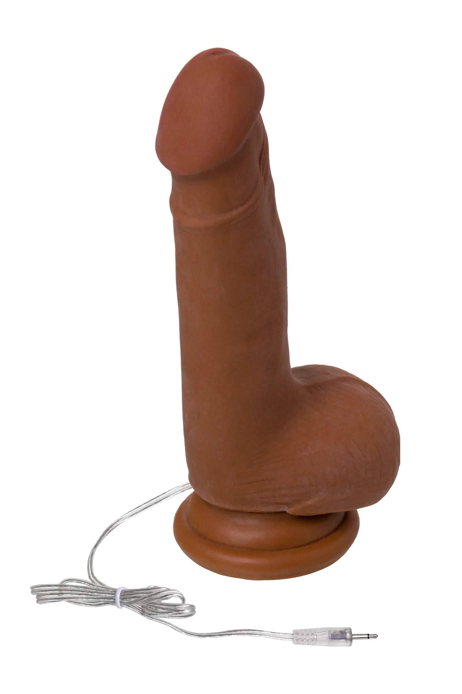 RealStick Elite Mulatto Gerçekçi Vibratör, kahverengi, 13 cm - Görsel 4