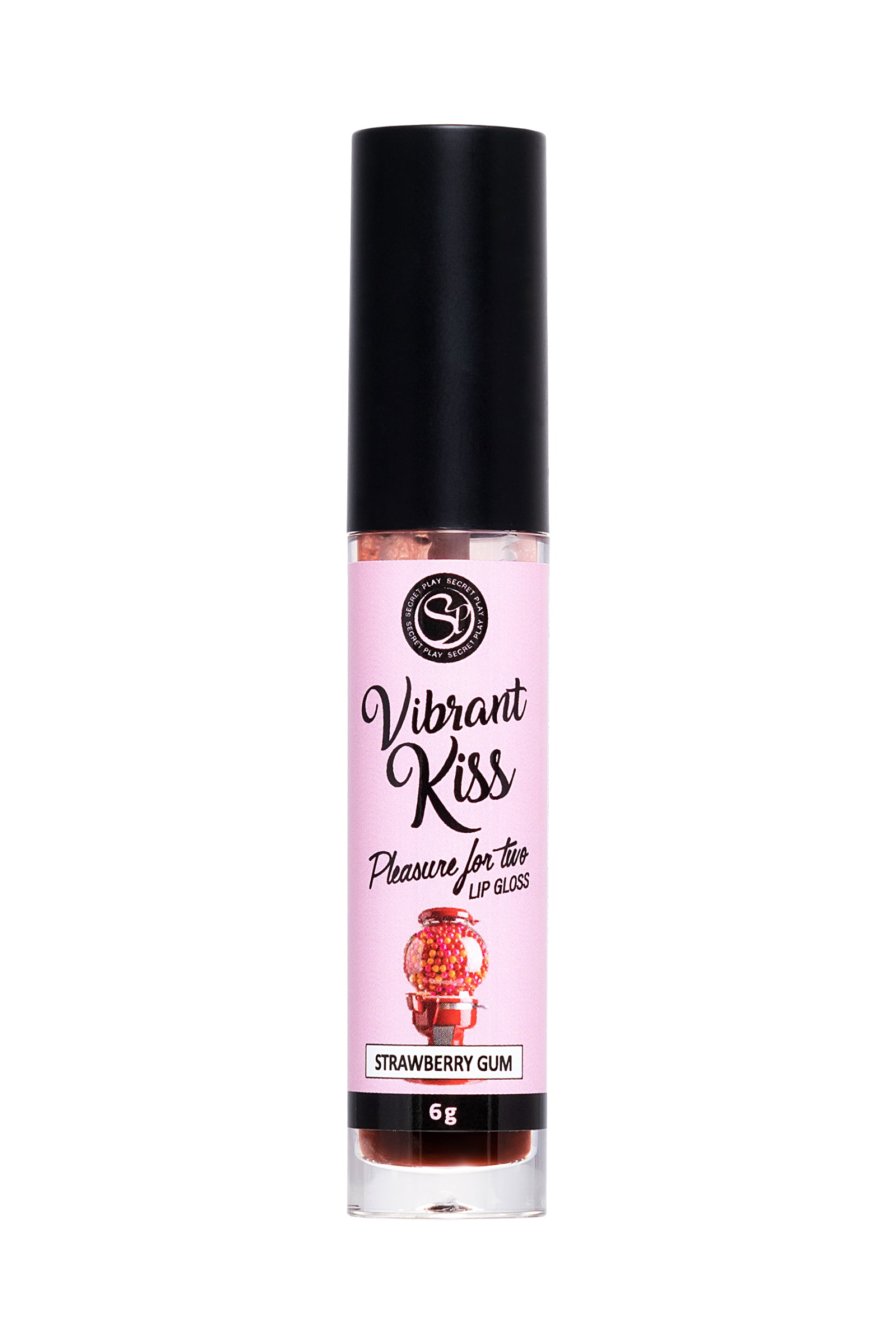 SECRET PLAY Lip Gloss Vibrant Kiss' Çilekli Sakız Aromalı Dudak Parlatıcı, 6 gr - Görsel 2