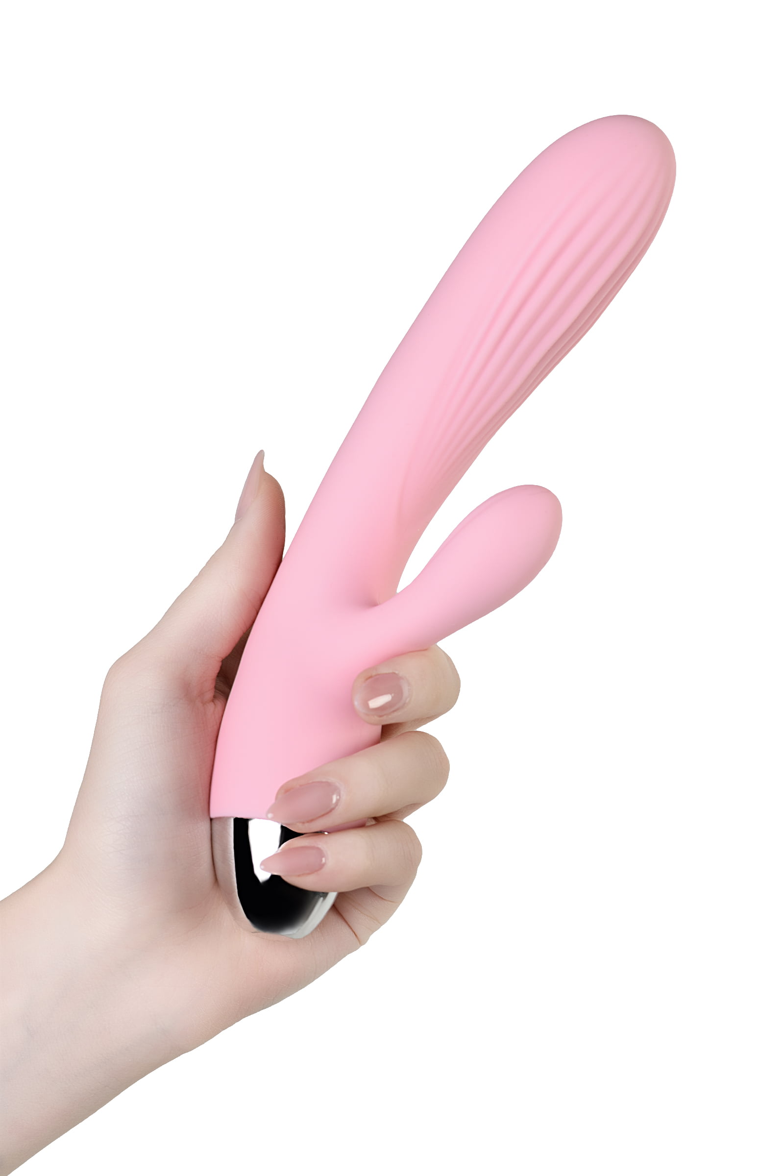 JOS MİLLY Isıtmalı Vibratör, silikon, pembe, 20 cm - Görsel 8