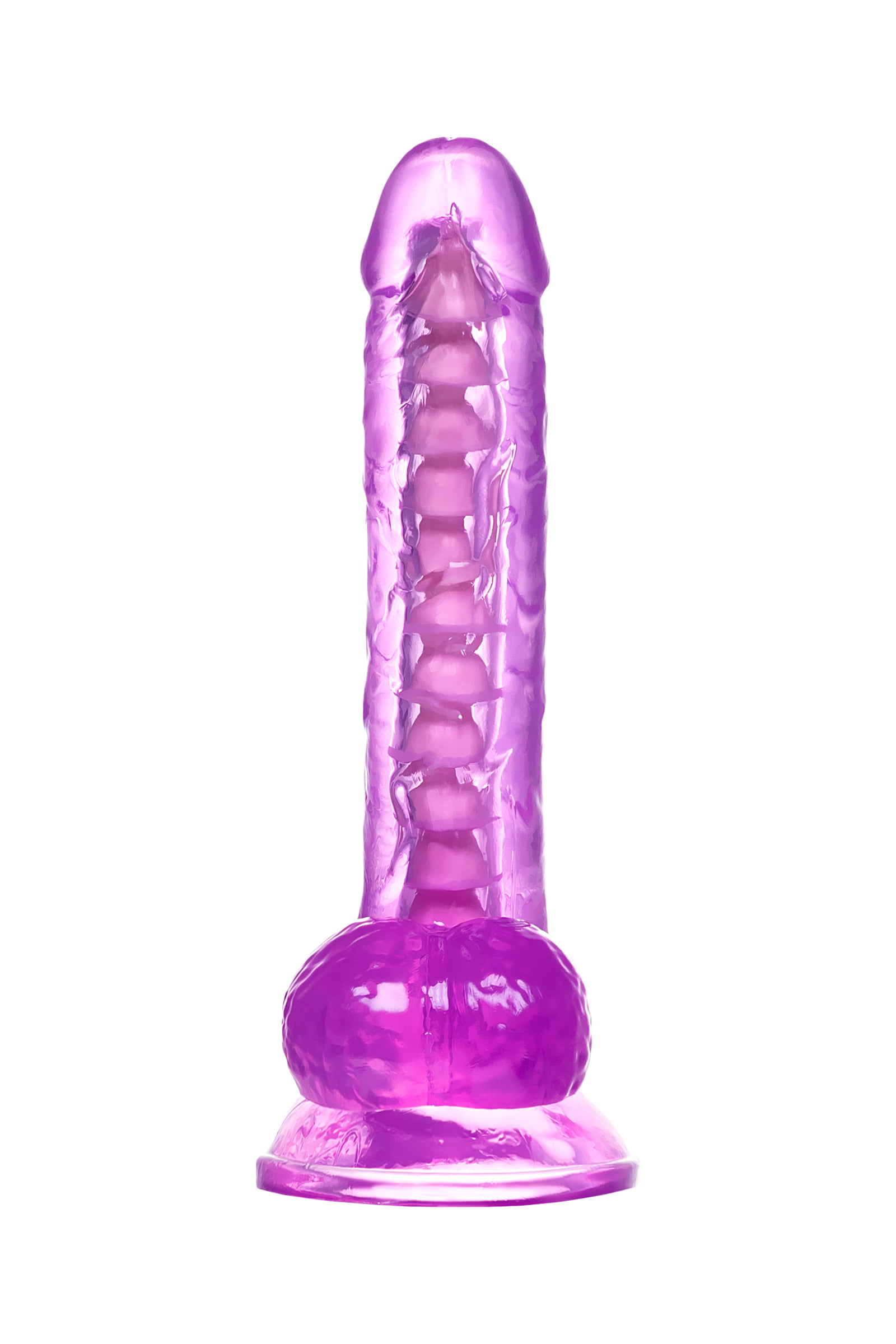 A-Toys by TOYFA Jel Dildo Celiam, TPE, mor, 20,5 cm - Görsel 3