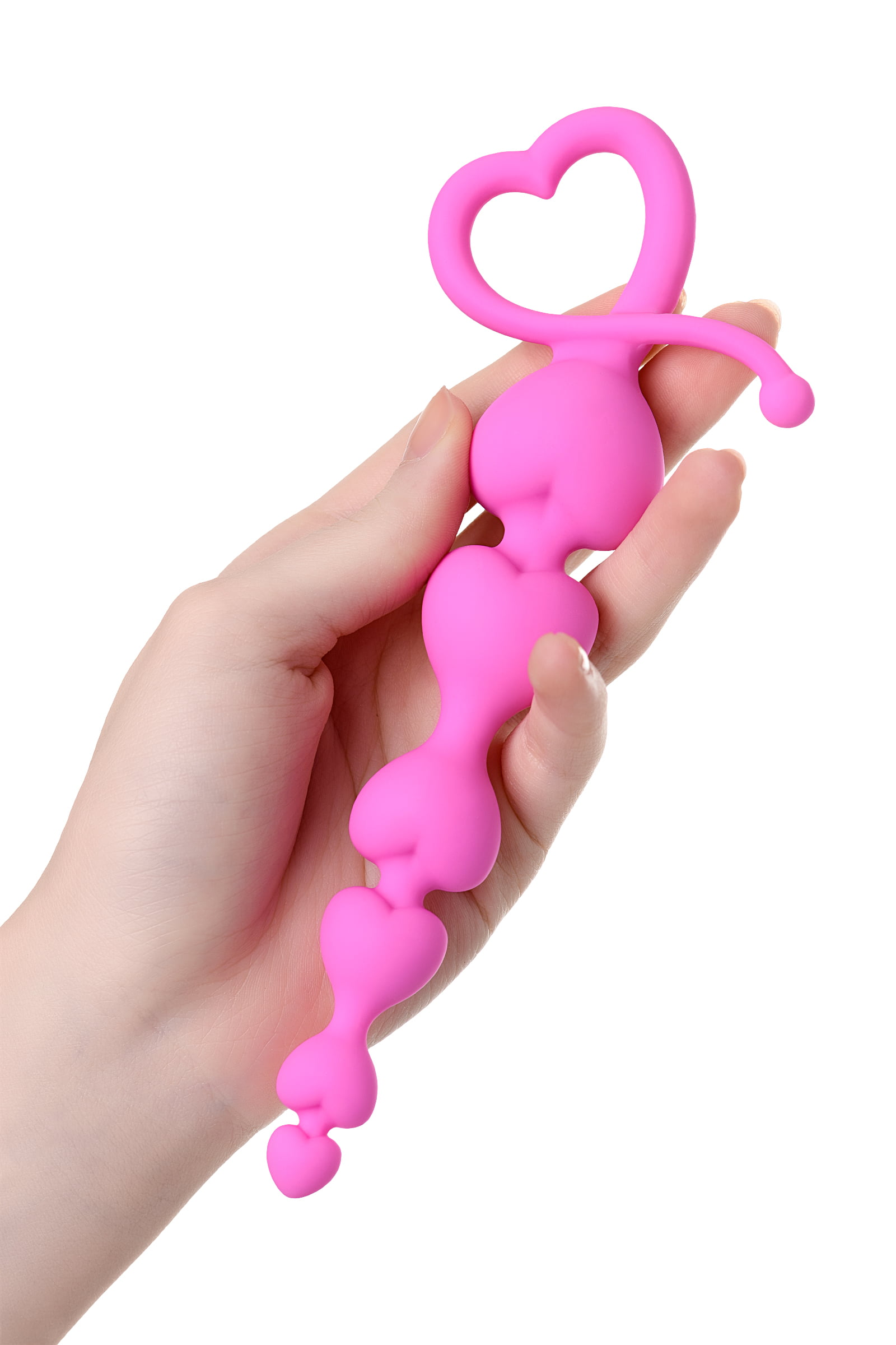 ToDo by Toyfa Sweety anal zinciri, silikon, pembe, 18,5 cm, Ø 3,1 cm - Görsel 3