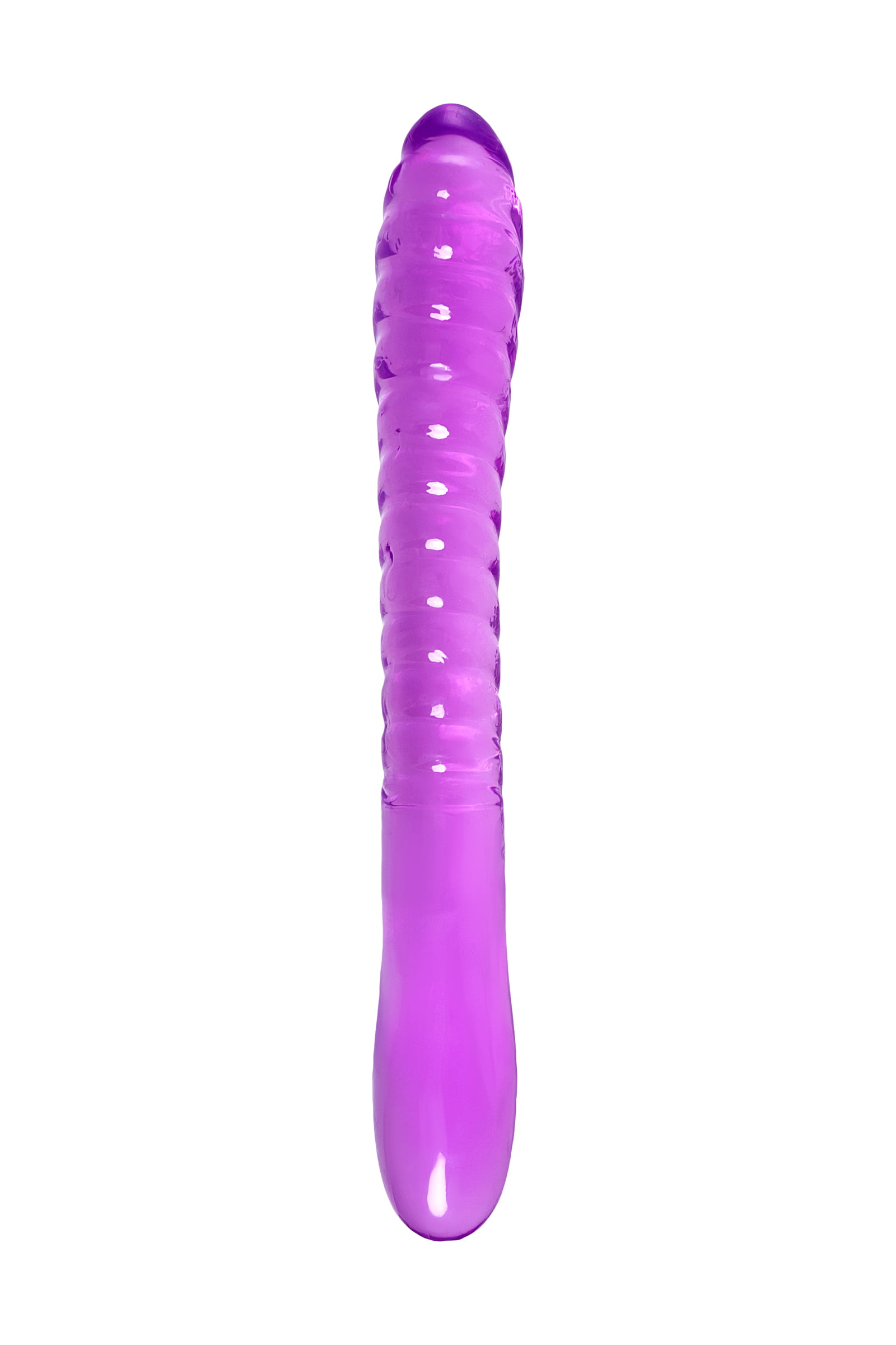 A-Toys by TOYFA Çift Taraflı Jel Dildo Frica, TPE, mor, 23 cm - Görsel 3
