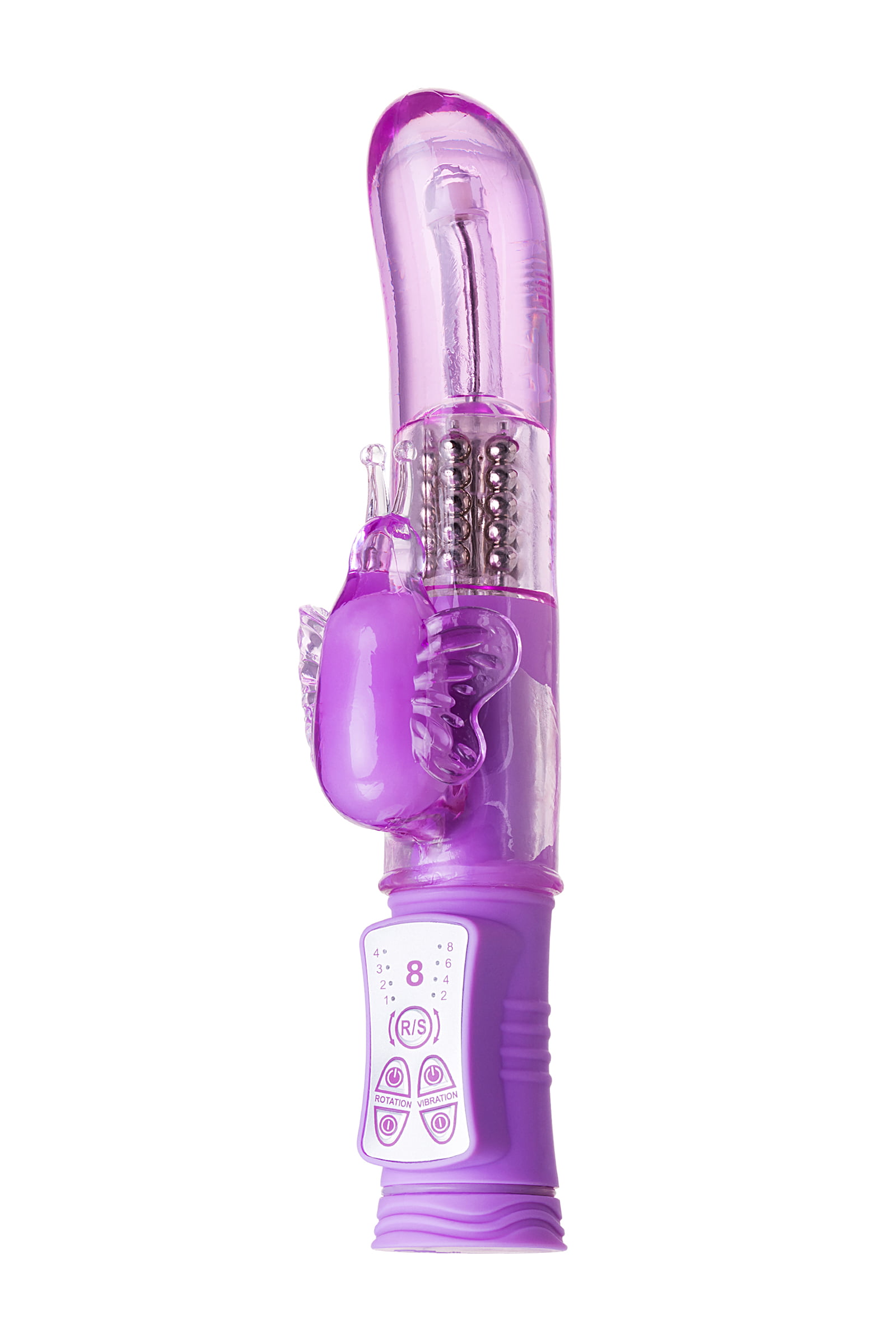 A-Toys by TOYFA High-Tech Vibratör, TPE, mor, 22,4 cm - Görsel 2