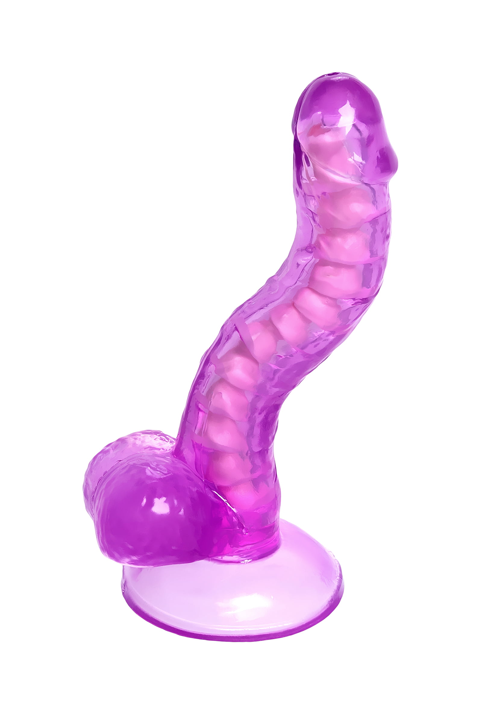 A-Toys by TOYFA Jel Dildo Celiam, TPE, mor, 20,5 cm - Görsel 5