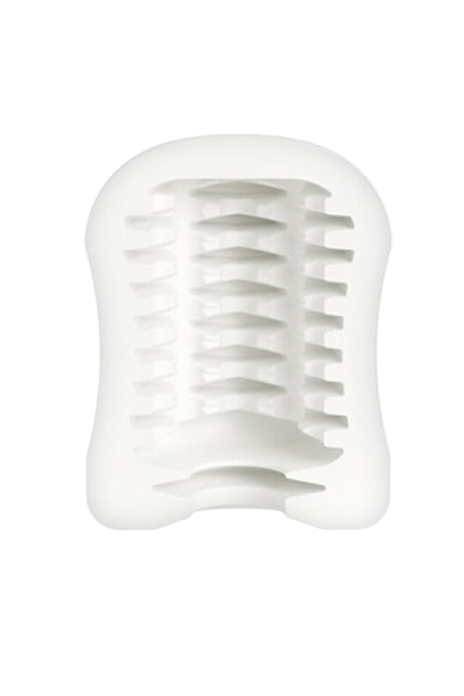 Mystim Masturbatin Ribbed Ritay Masturbatör, TPE, beyaz, 4,5 cm - Görsel 4