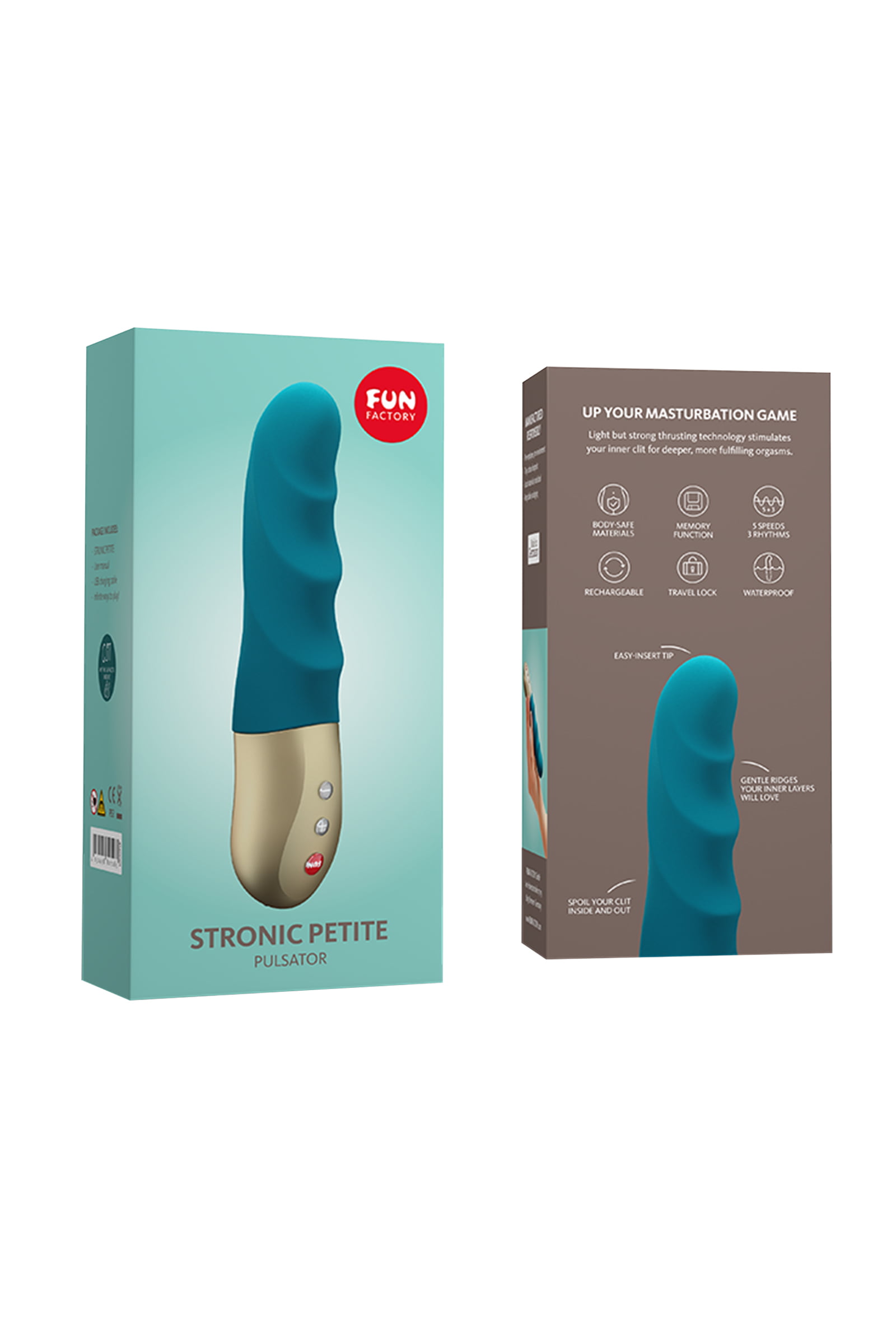 Fun Factory STRONİC PETİTE Vibratör -Mini , silikon, mor, 17 cm - Görsel 8