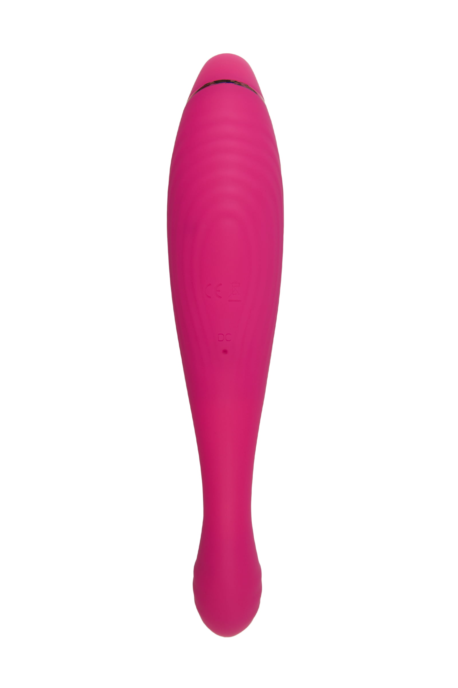 JOS Danvi Vakum Dalgası Vibratör, Silikon, Pembe, 21,5 cm - Görsel 3