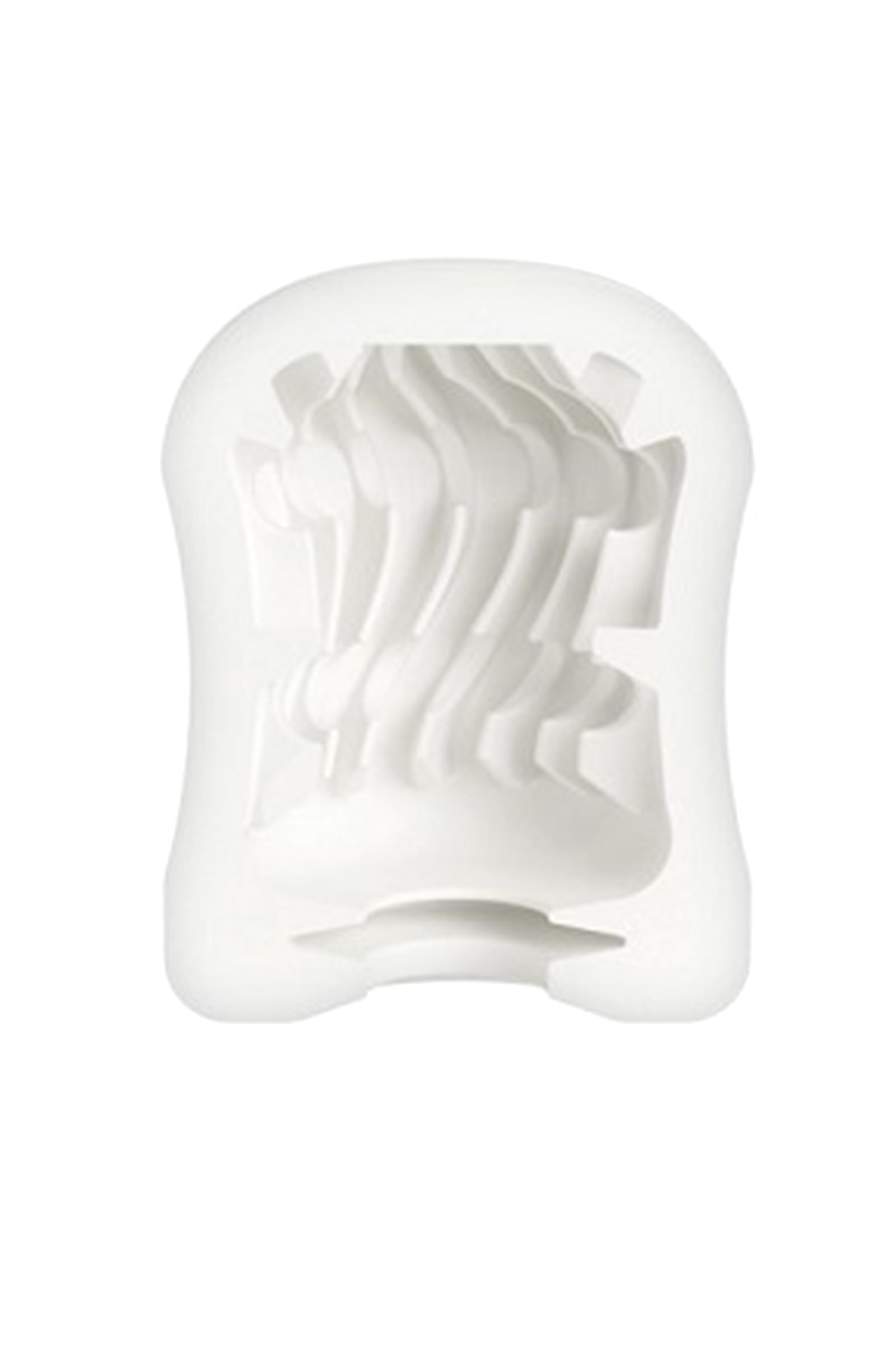 Mystim Masturbatin Swirl Gir Masturbatör, TPE, beyaz, 4,5 cm - Görsel 4