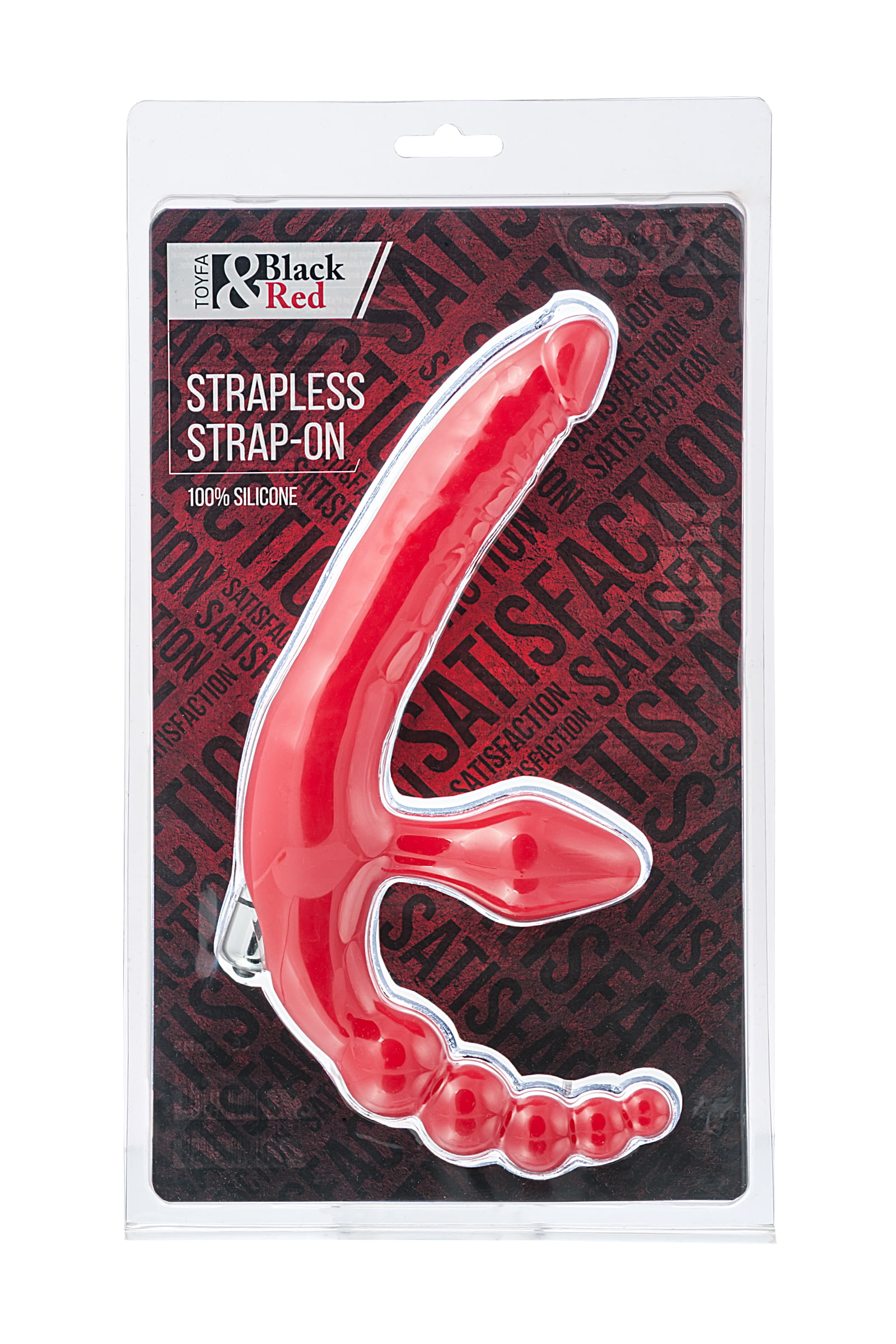 Black & Red by TOYFA Vibratörlü Strapon, silikon, kırmızı, 35 cm - Görsel 3