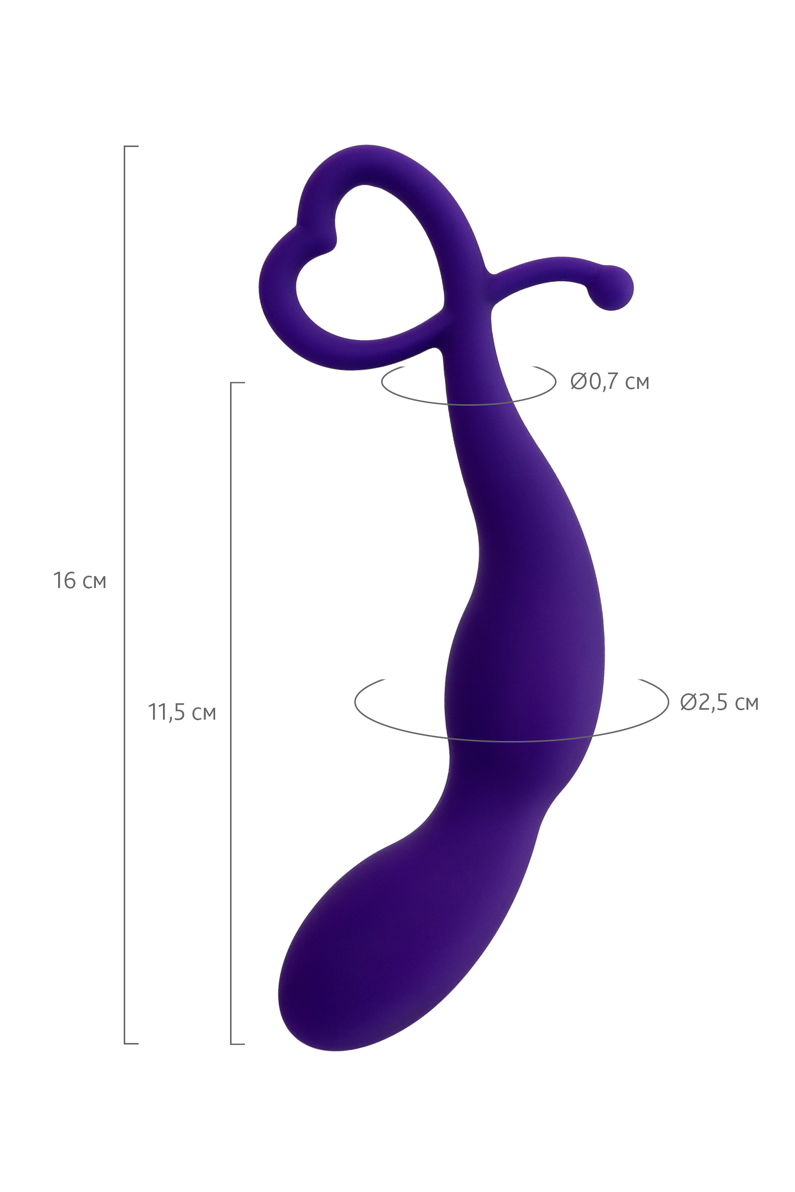 ToDo by Toyfa Wlap Anal Plug, silikon, mor, 16 cm, Ø 2,5 cm - Görsel 9