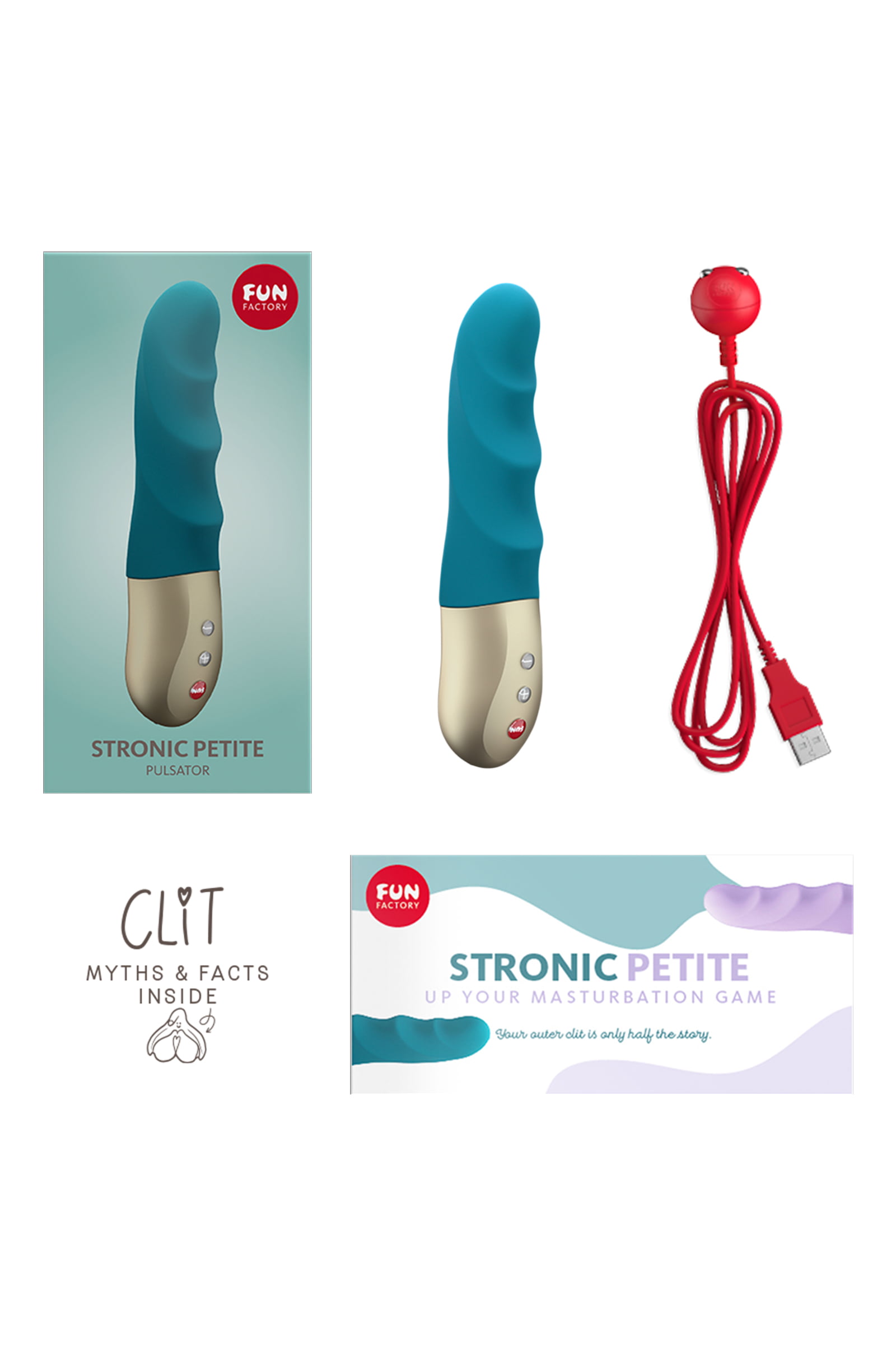 Fun Factory STRONİC PETİTE Vibratör -Mini , silikon, mor, 17 cm - Görsel 6