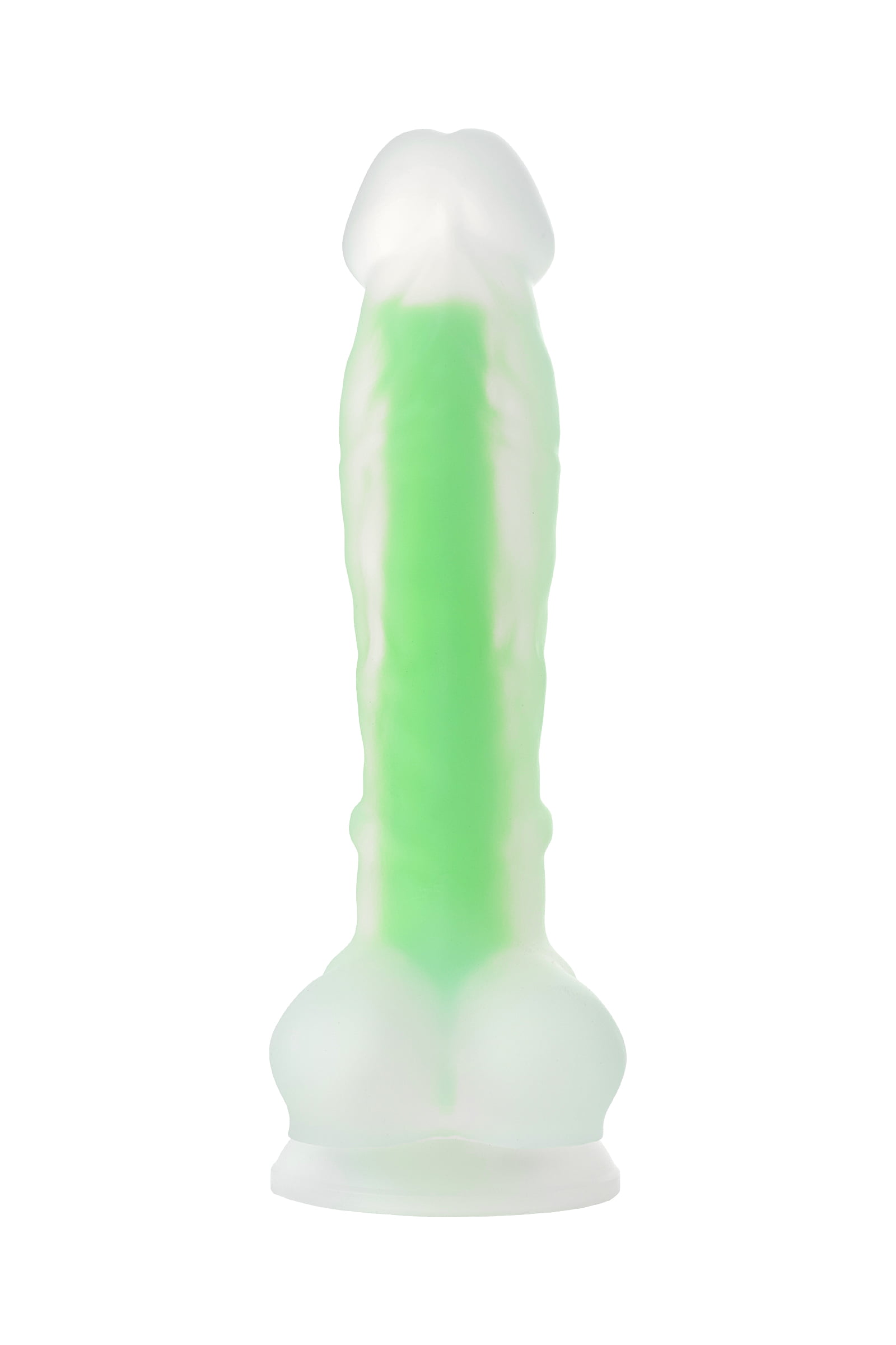 Beyond by Toyfa Clark Glow Gece Parlayan Dildo, Silikon, Şeffaf, 22 cm - Görsel 4