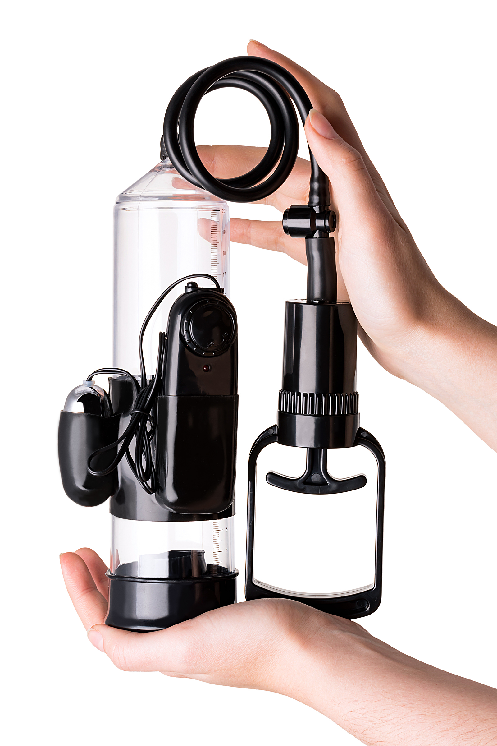 A-Toys by TOYFA Titreşimli penis pompası, PVC, Siyah, 22,8 cm - Görsel 7