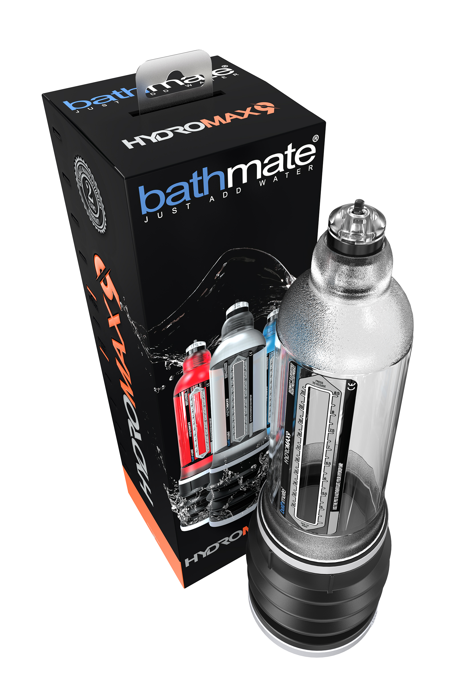 Bathmate HYDROMAX9 hidrolik pompa, ABS plastik, transparan, 32,5 cm (Hydromax X40 analog) - Görsel 6