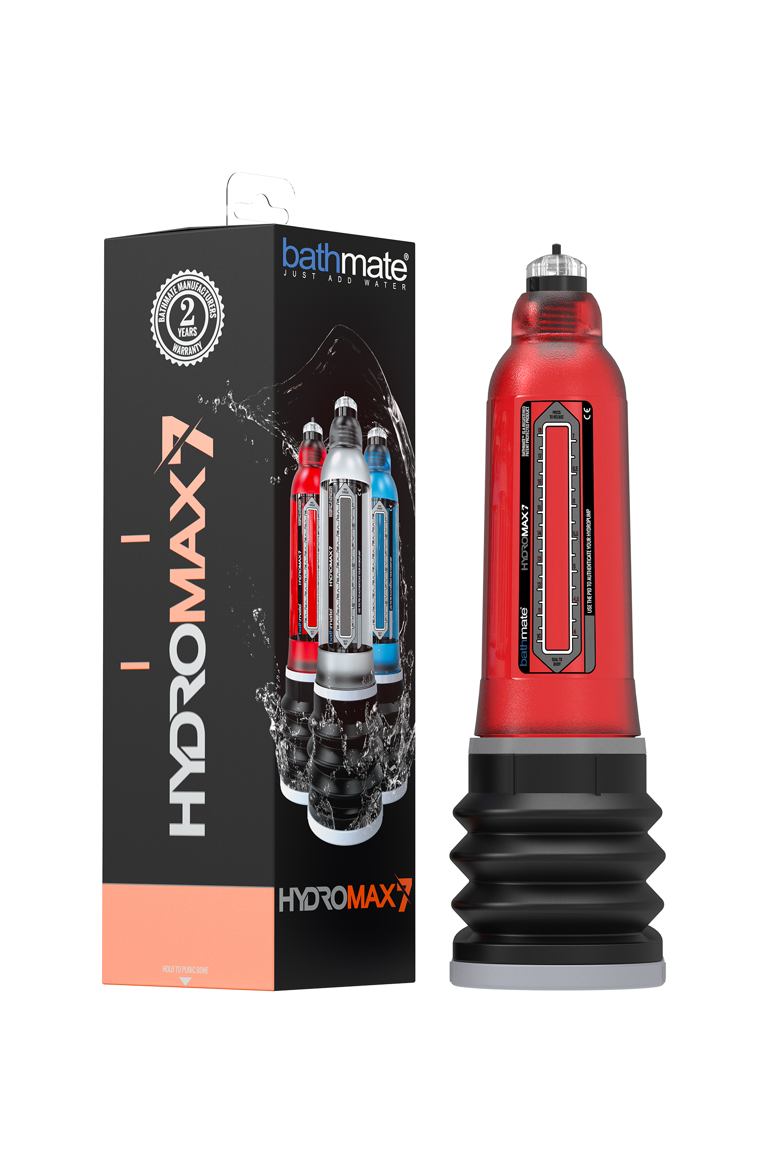 Bathmate HYDROMAX7 hidrolik pompa, ABS plastik, transparan, 30 cm (Hydromax X30 muadili) - Görsel 3