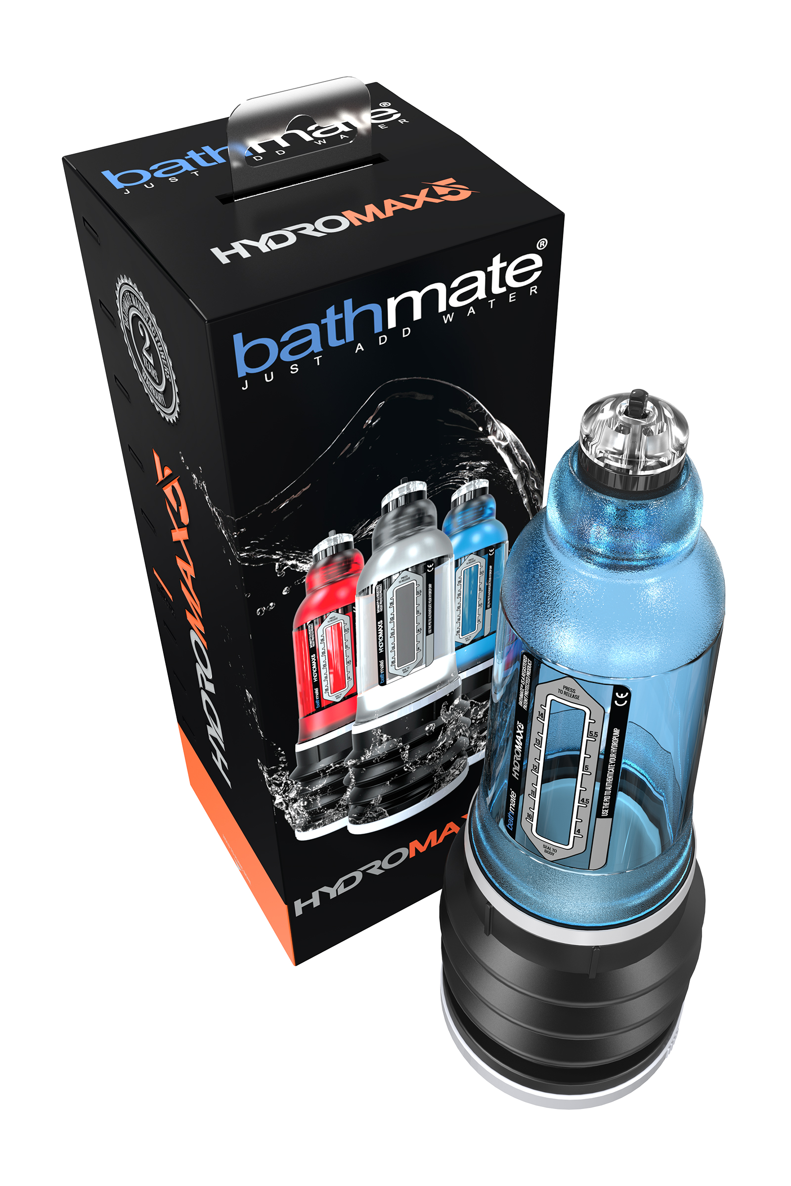 Bathmate HYDROMAX5 penis pompası, ABS plastik, Mavi, 26 cm (Hydromax X20 analog) - Görsel 6