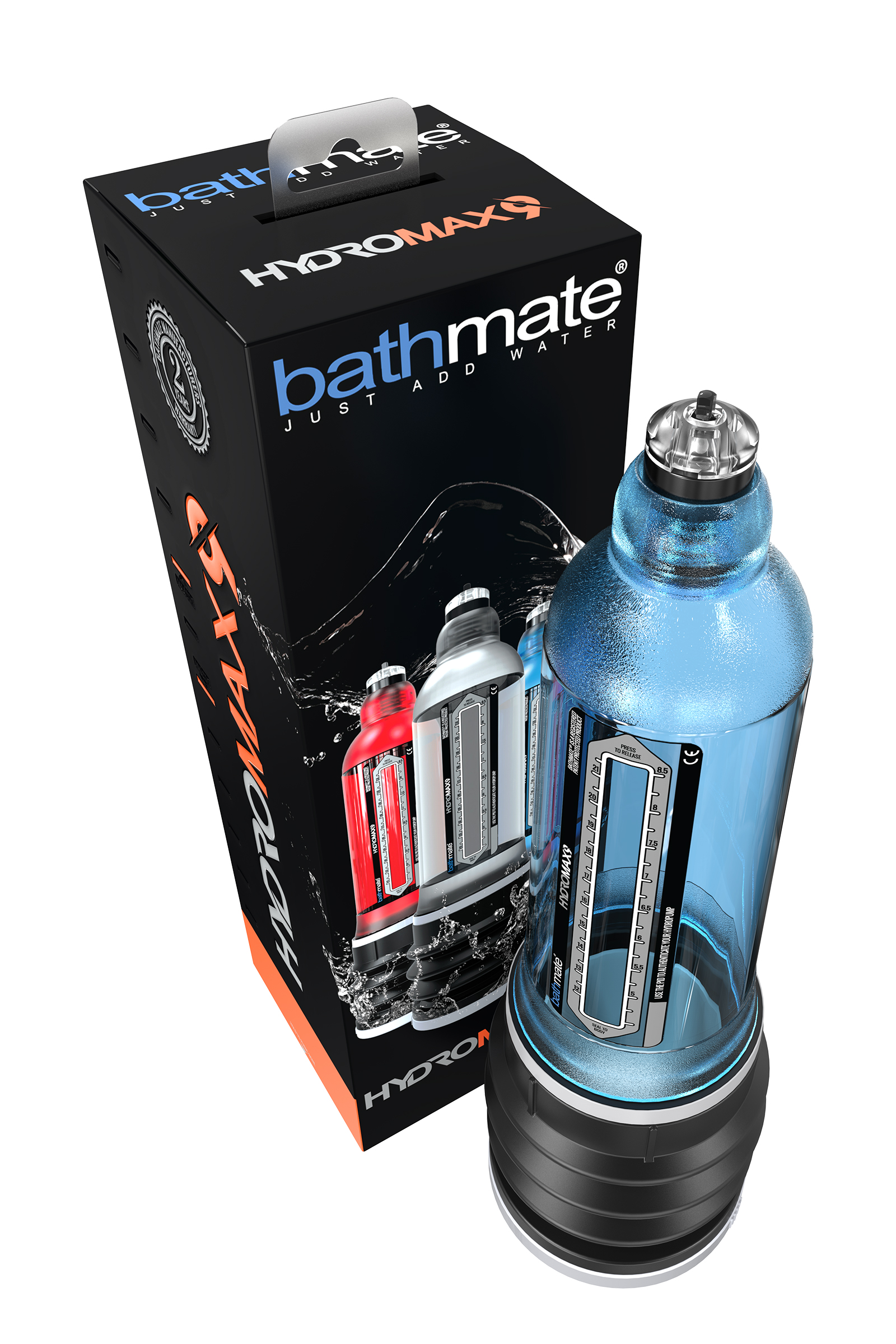 Bathmate HYDROMAX9 hidrolik pompa, ABS plastik, Mavi, 32,5 cm (Hydromax X40 analog) - Görsel 6