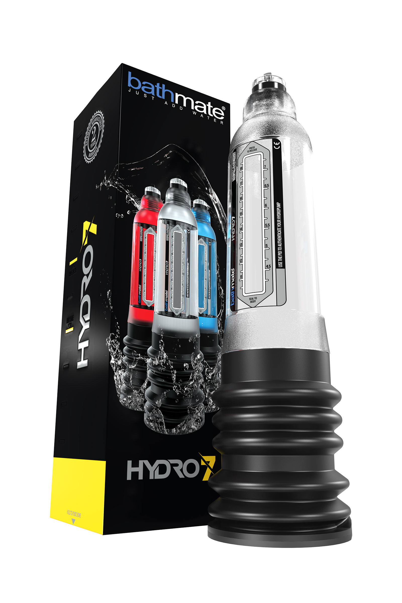 Bathmate HYDRO7 hidrolik pompa, ABS plastik, transparan, 30 cm (Hercules muadili) - Görsel 6