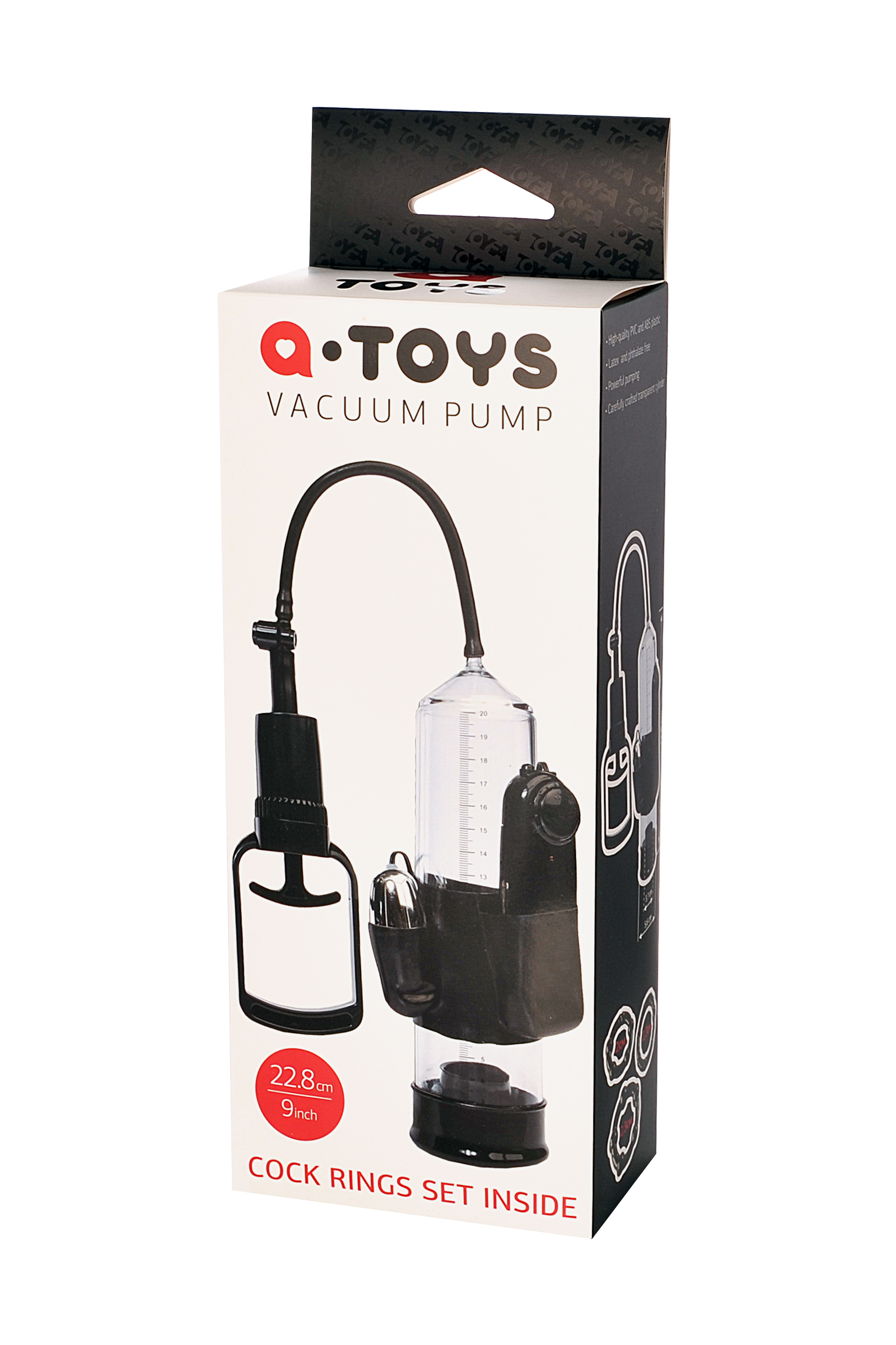 A-Toys by TOYFA Titreşimli penis pompası, PVC, Siyah, 22,8 cm - Görsel 4