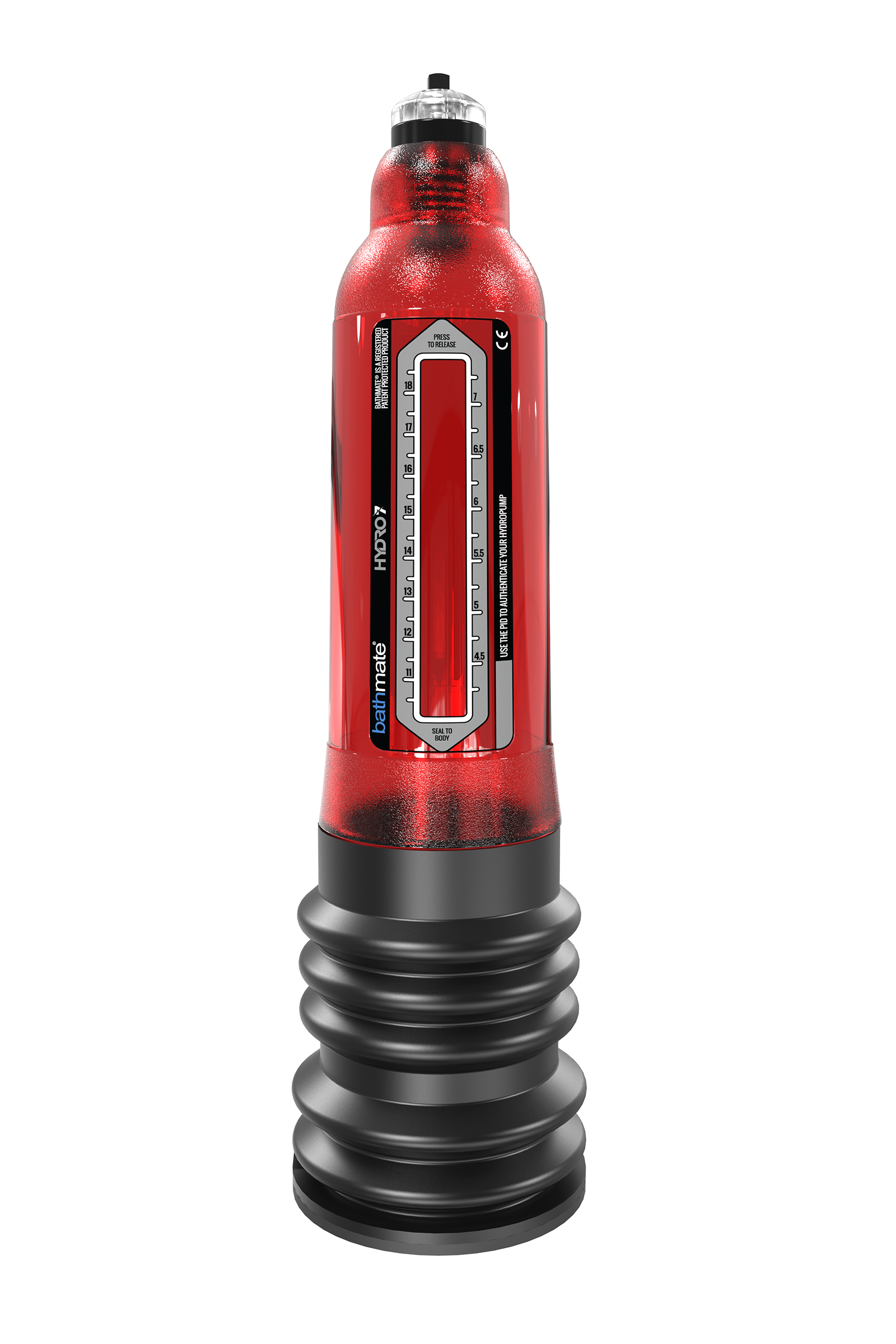 Bathmate HYDRO7 hidrolik pompa, ABS plastik, kırmızı, 30 cm (Hercules analog) - Görsel 2