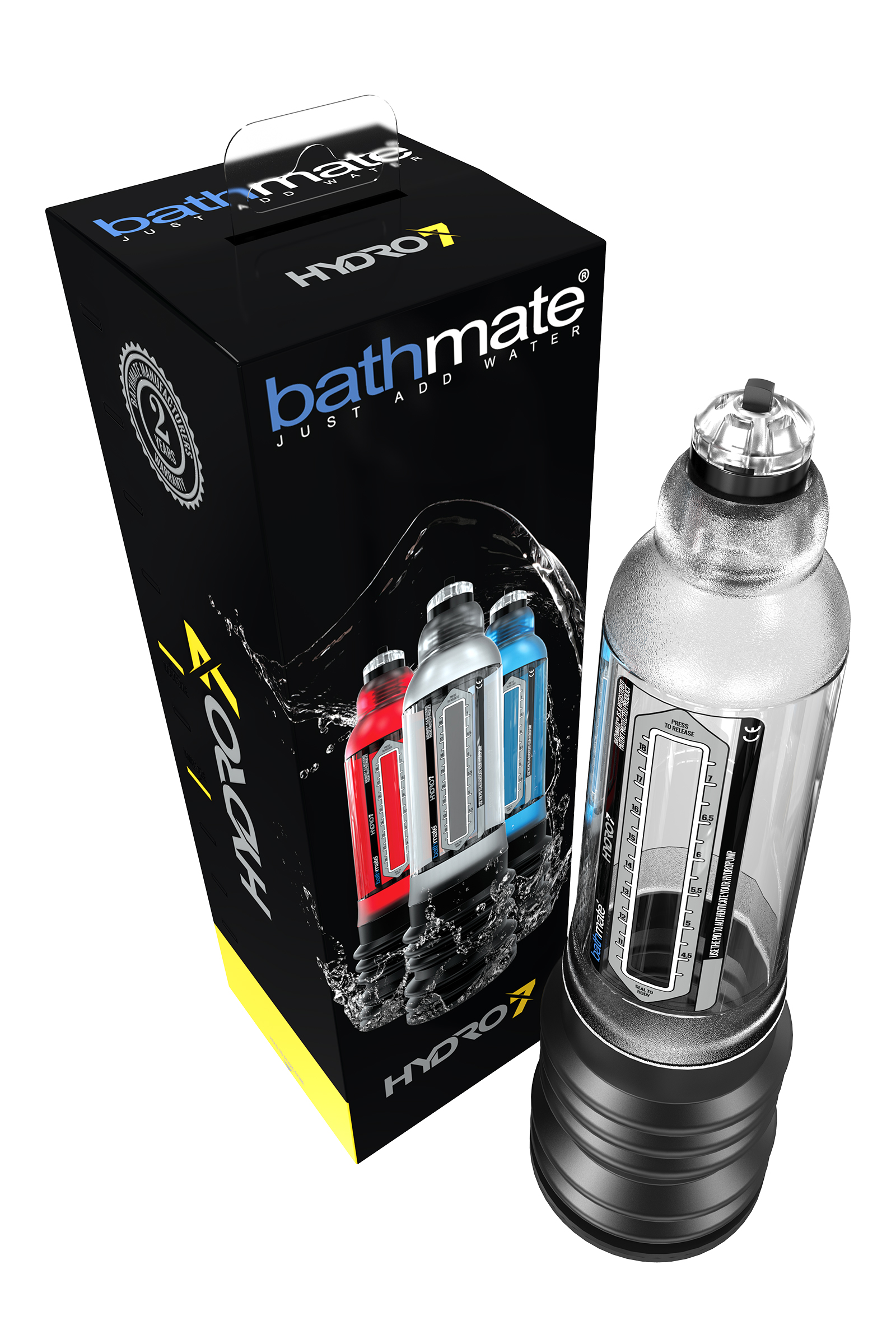 Bathmate HYDRO7 hidrolik pompa, ABS plastik, transparan, 30 cm (Hercules muadili) - Görsel 5