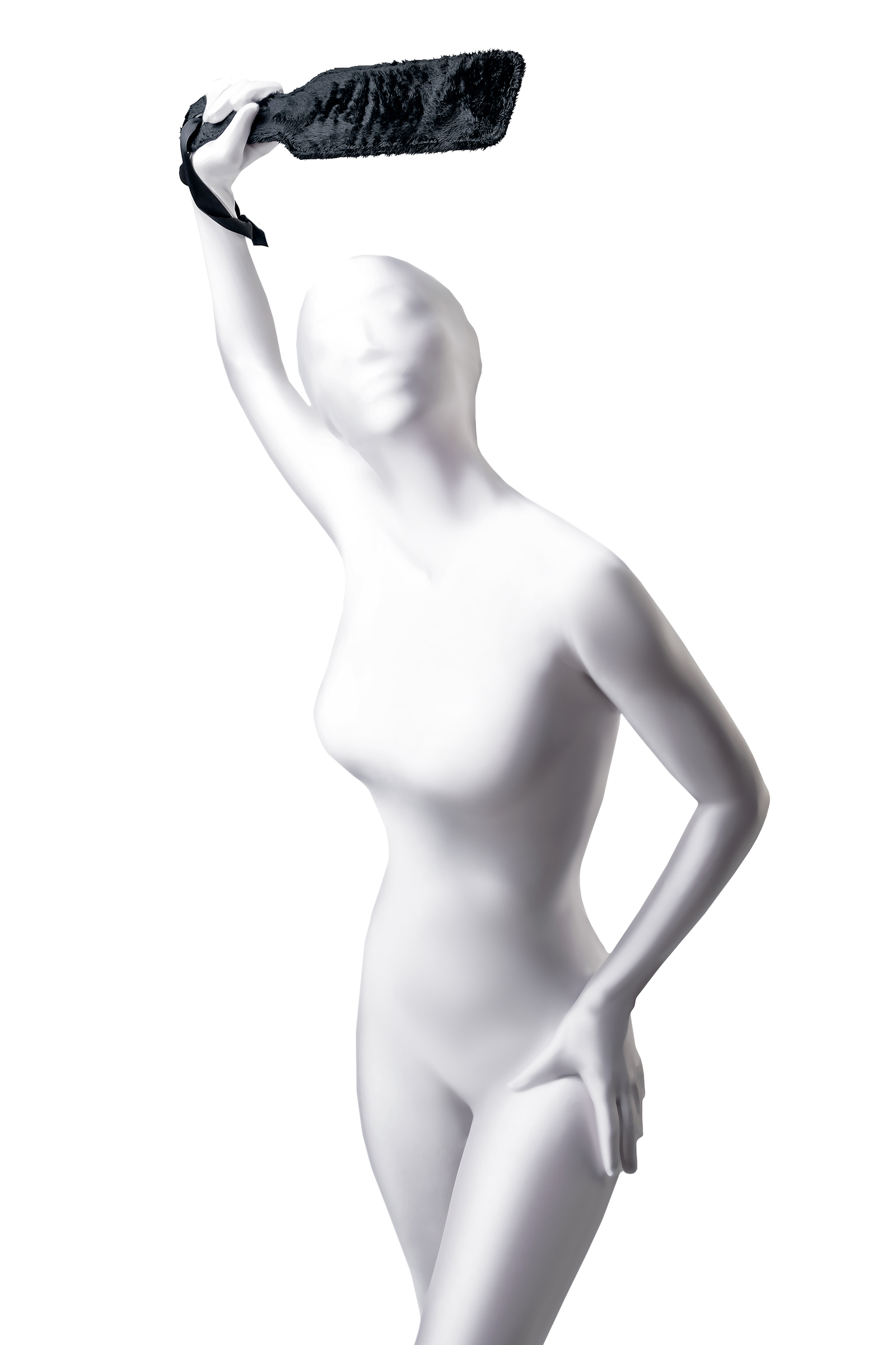 Anonymo BDSM Kırbaç #0008 , PU deri, siyah, 35 cm