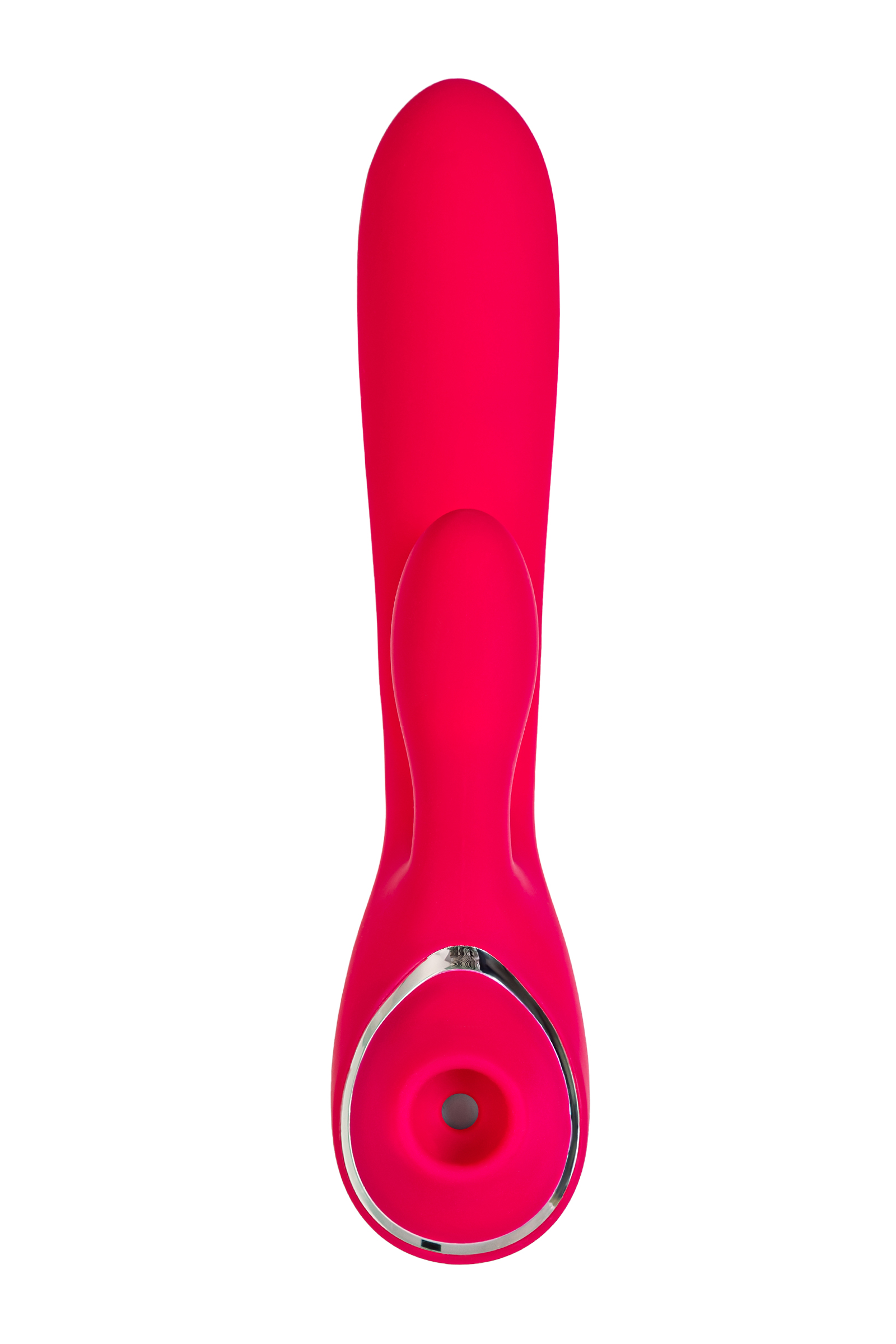 Klitoral uyarıcılı vibratör JOS Doobl, silikon, pembe, 20 cm - Görsel 2