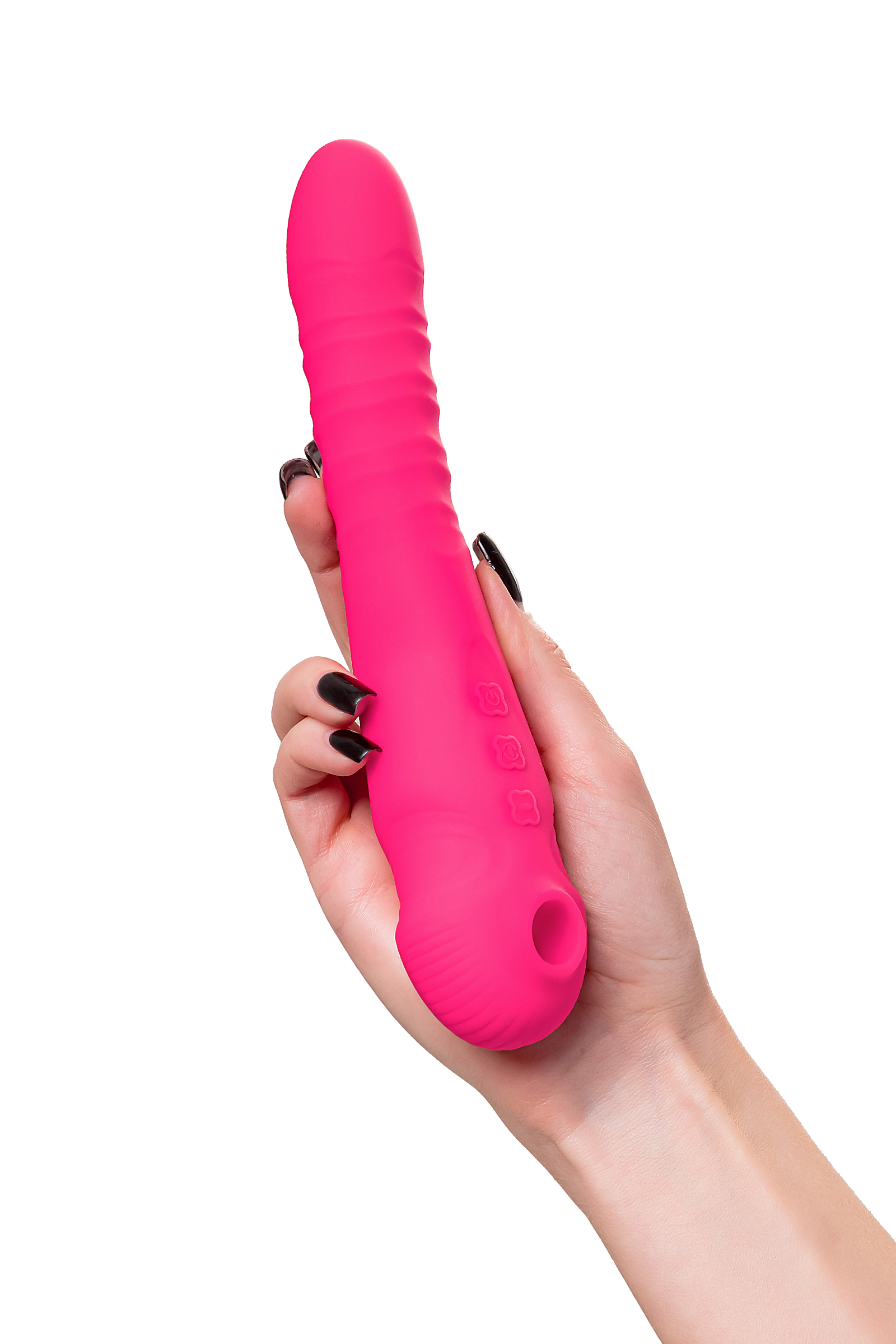 Vakum uyarımlı vibratör-pulsatör JOS COTOX, silikon, pembe, 23 cm - Görsel 7