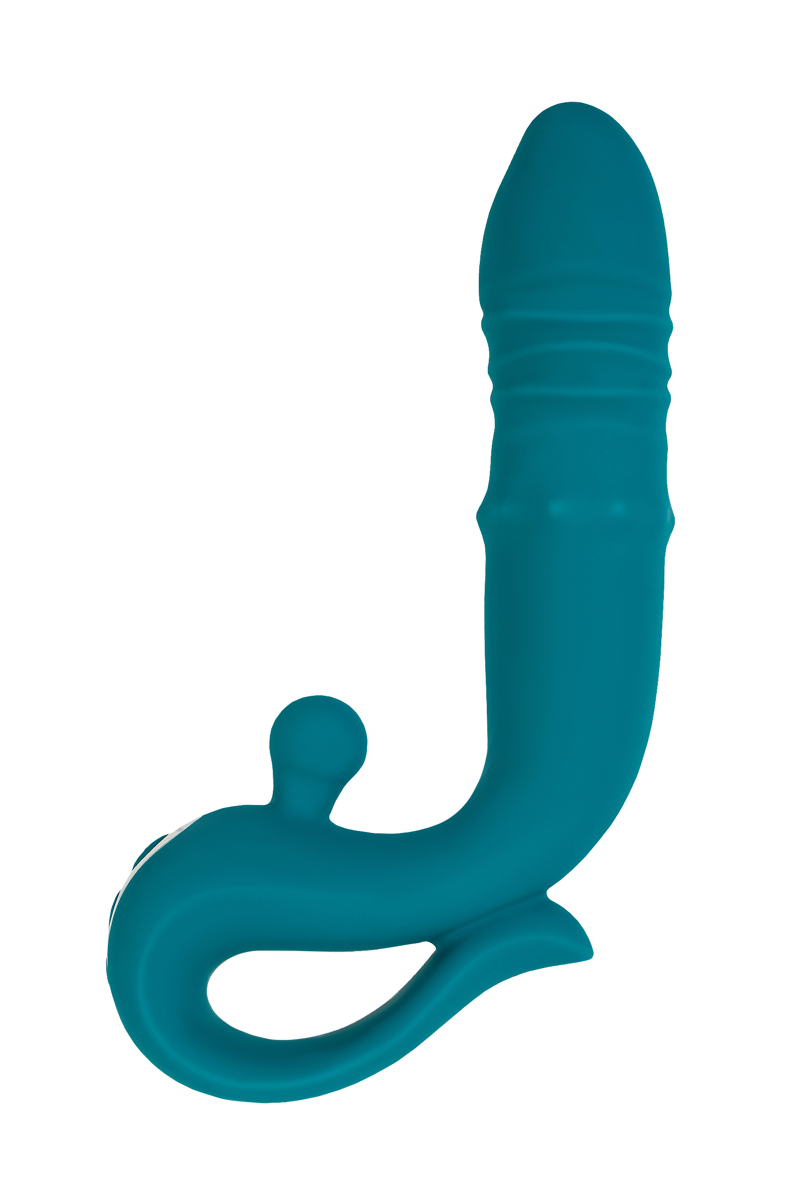 JOS Mija Up&Down Fonksiyonlu ve Halkalı Uyarıcılı Vibratör, Silikon, Yeşil, 19 cm - Görsel 4