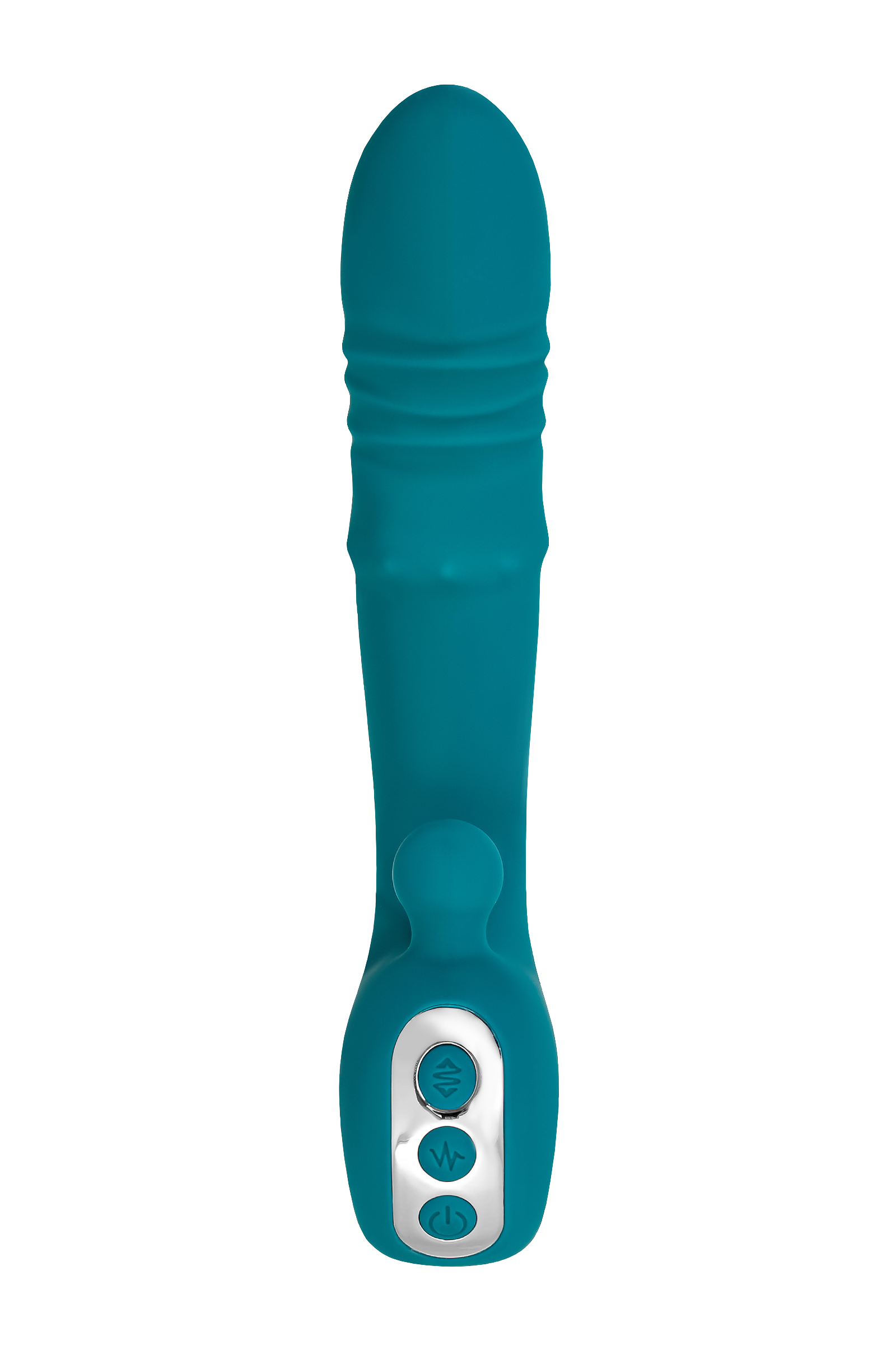 JOS Mija Up&Down Fonksiyonlu ve Halkalı Uyarıcılı Vibratör, Silikon, Yeşil, 19 cm - Görsel 2