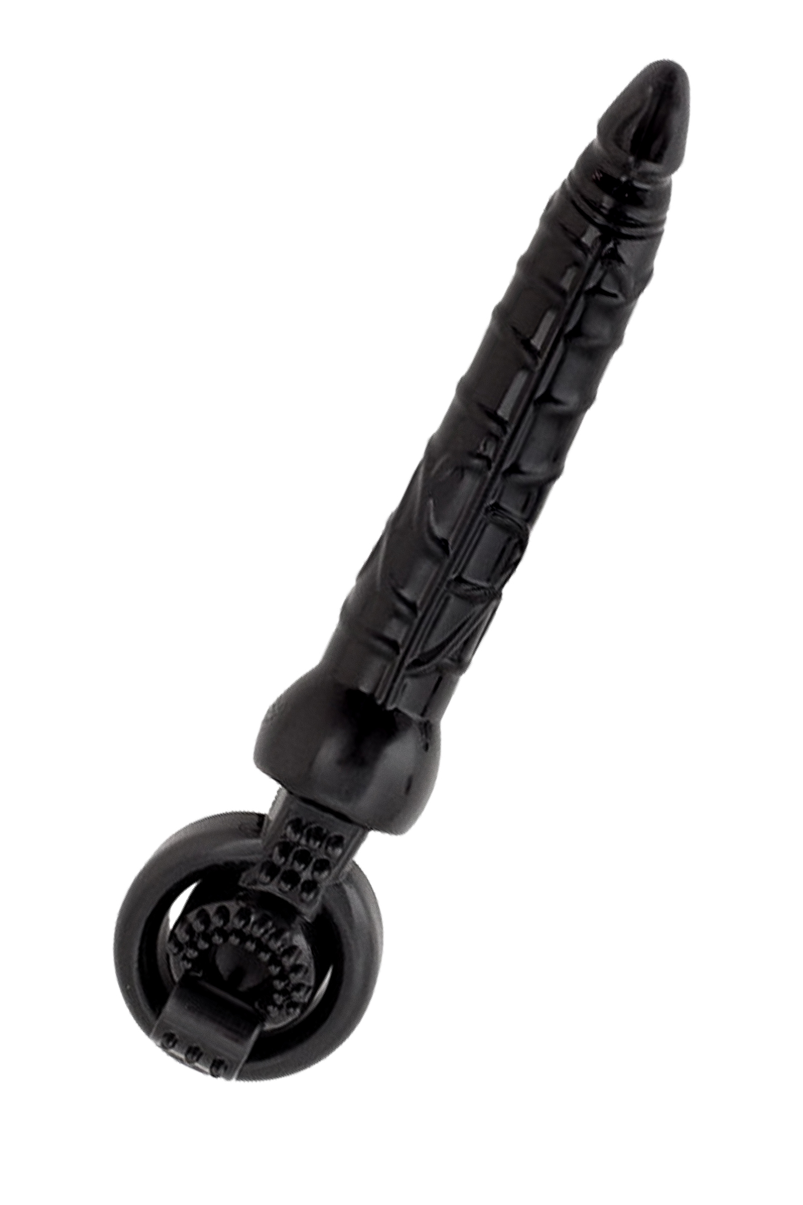 Black & Red by TOYFA Titreşimli penis Eki, PVC, Siyah, 24 cm - Görsel 3
