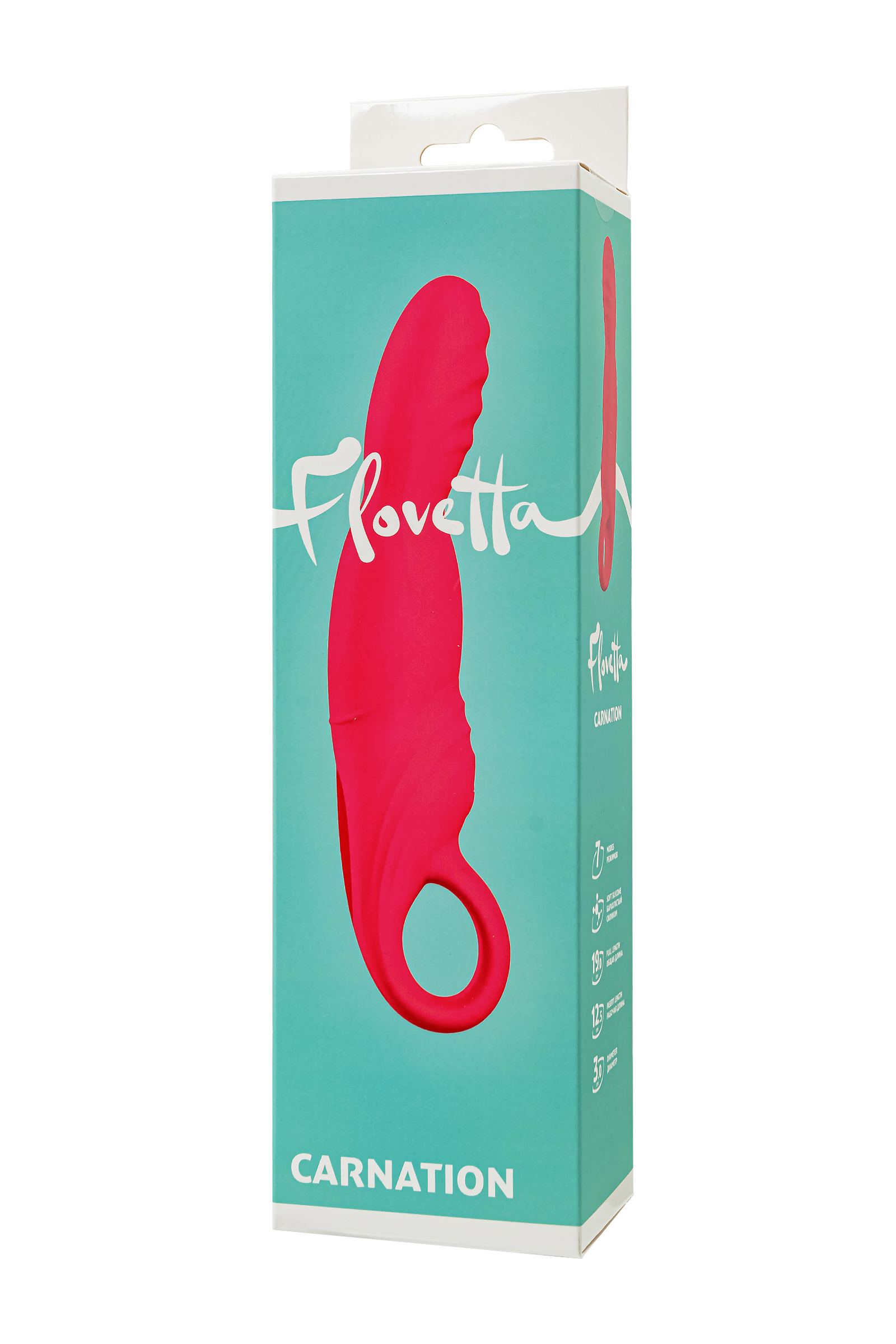 Flovetta CARNATION Hareketli Başlıklı G Noktası Vibratörü, Silikon, Pembe, 19 cm - Görsel 7