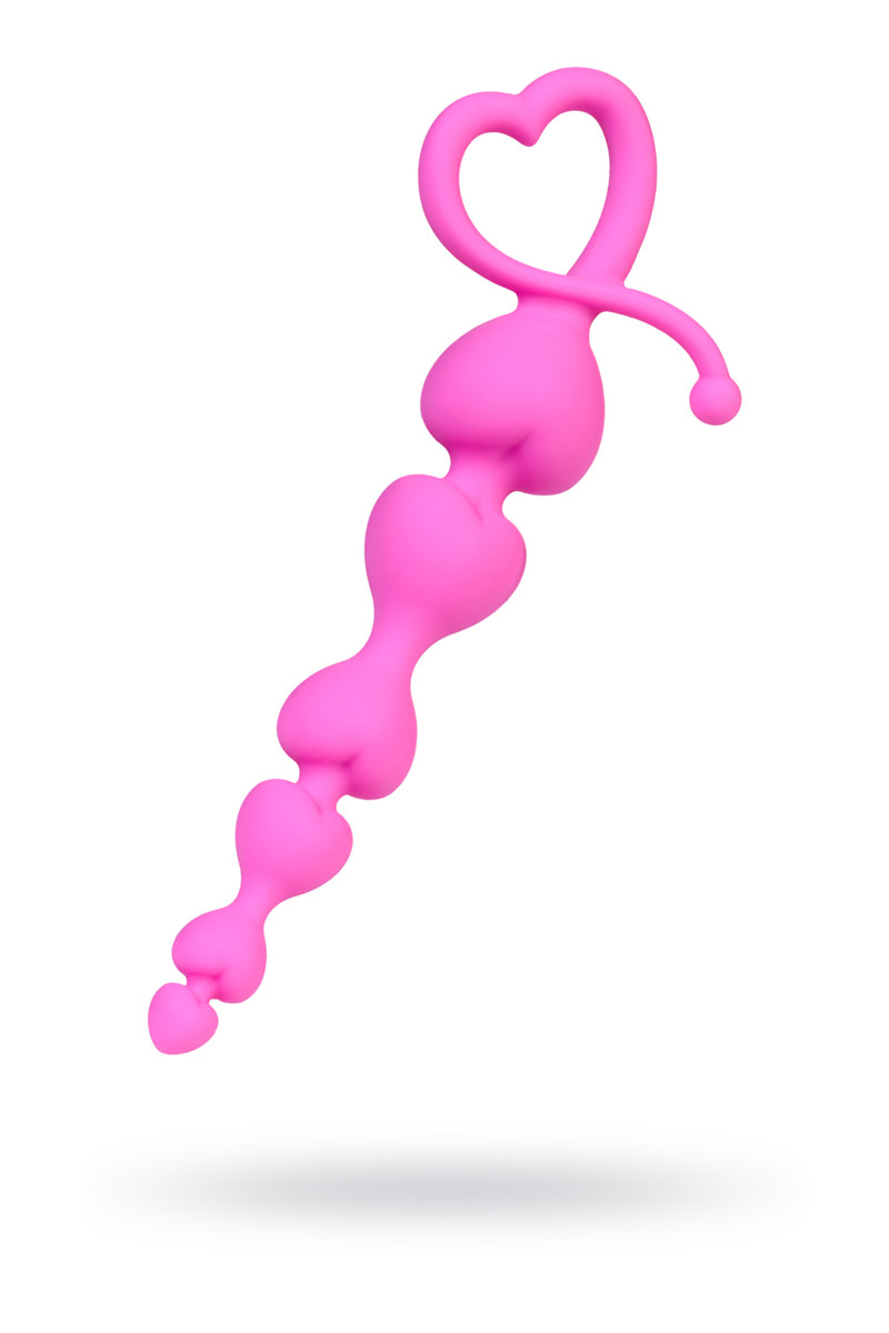 Eromantica anal zinciri, silikon, pembe, 18,5 cm, Ø 3,1 cm