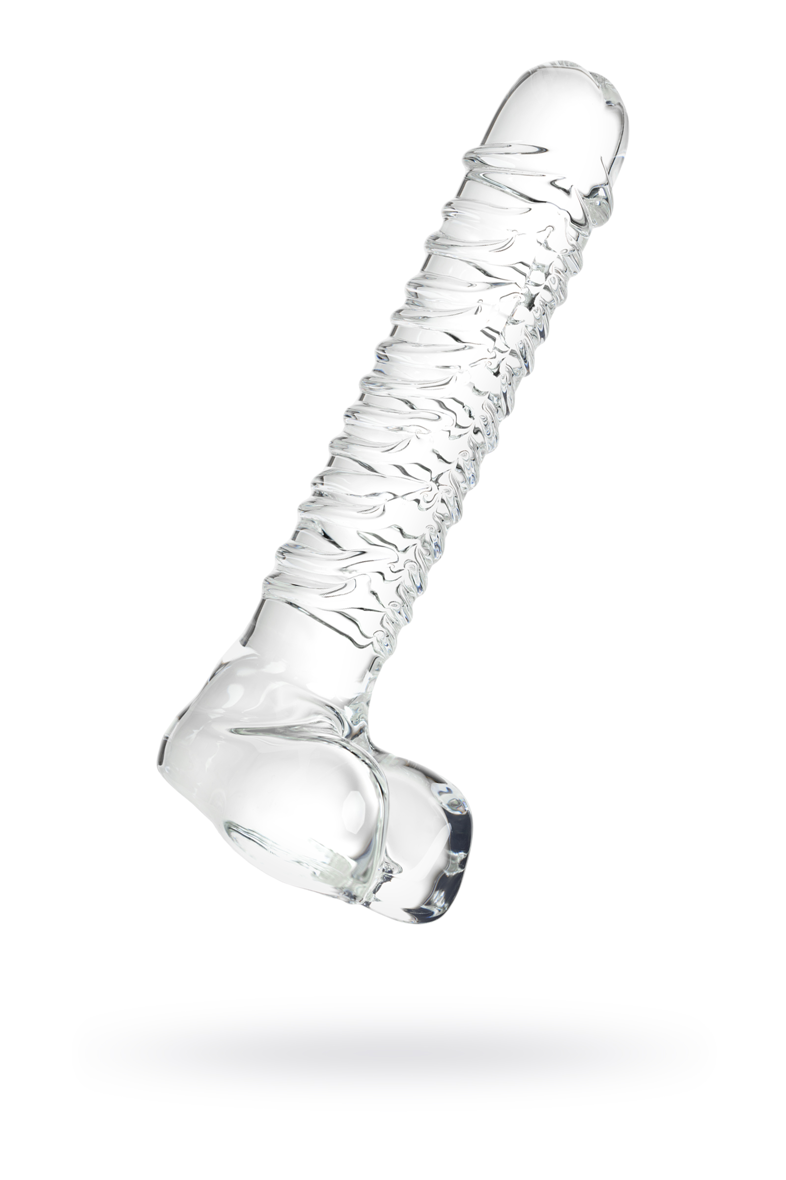 Gerçekçi olmayan yapay penis Sexus Glass, cam, transparan, 21 cm