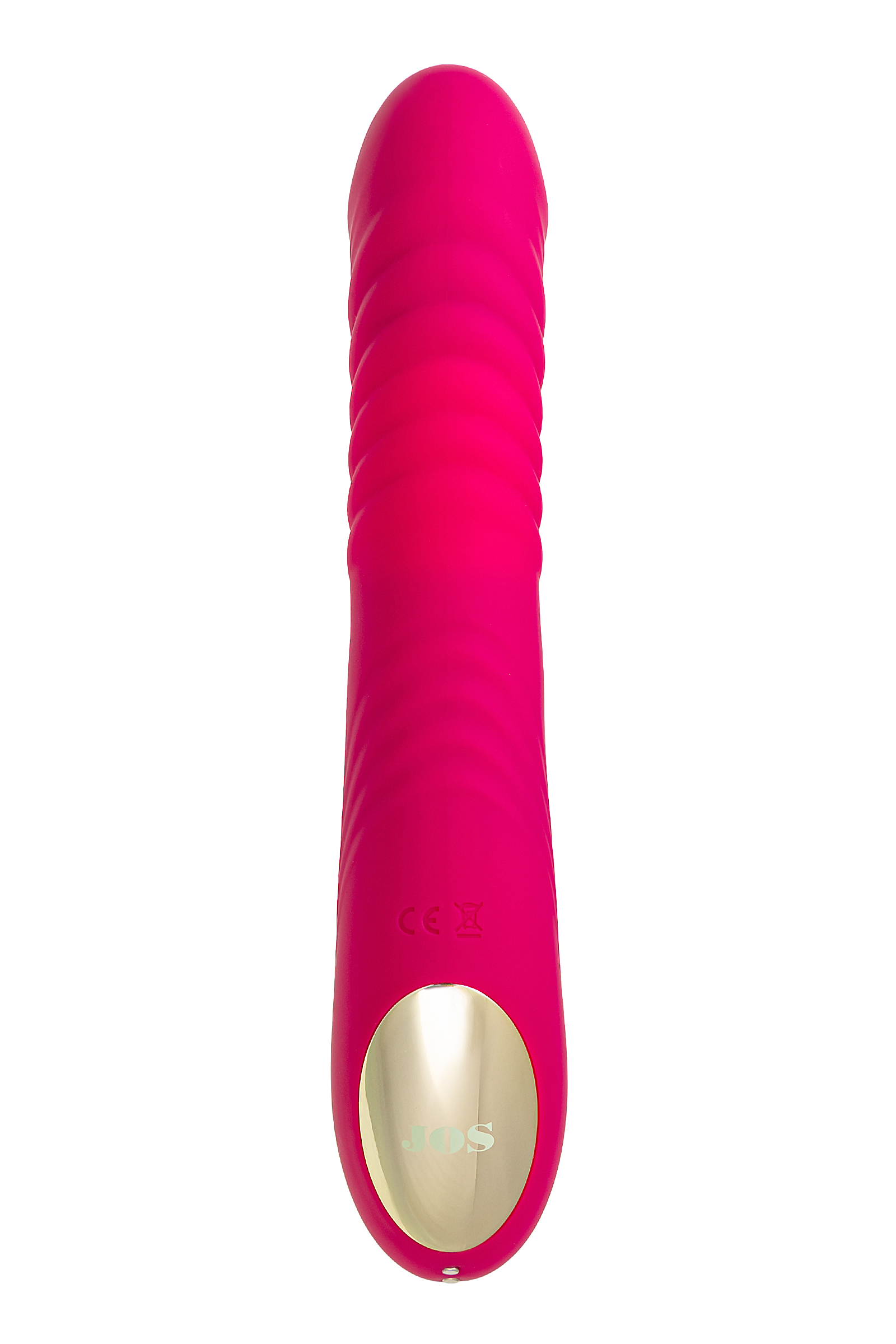 Klitoral uyarıcılı vibratör JOS Seri, silikon, pembe, 22 cm - Görsel 3