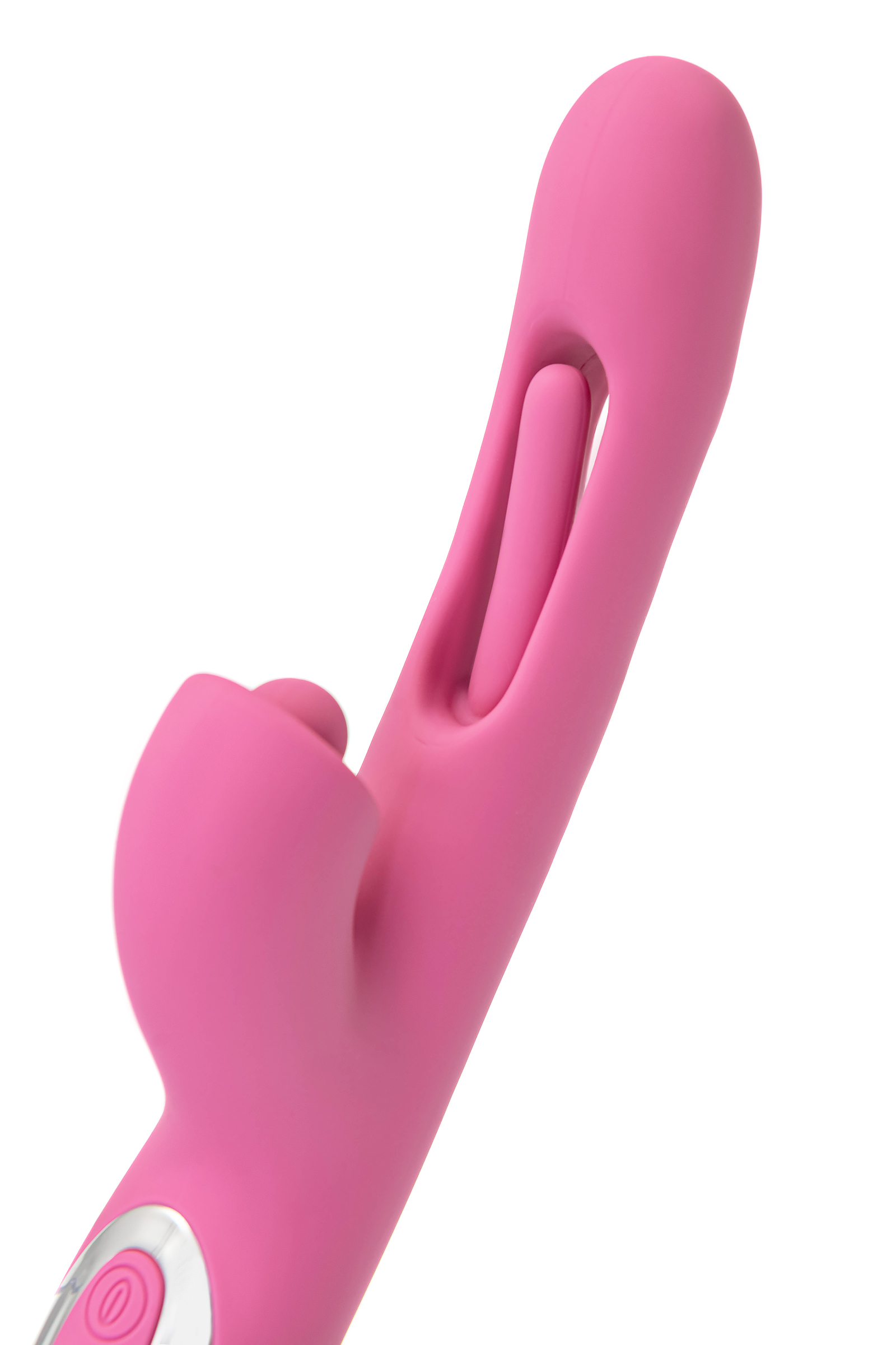 JOS Monti Hareketli Dilli ve Titreşimli Top Başlıklı Vibratör, Silikon, Pembe, 24 cm - Görsel 9