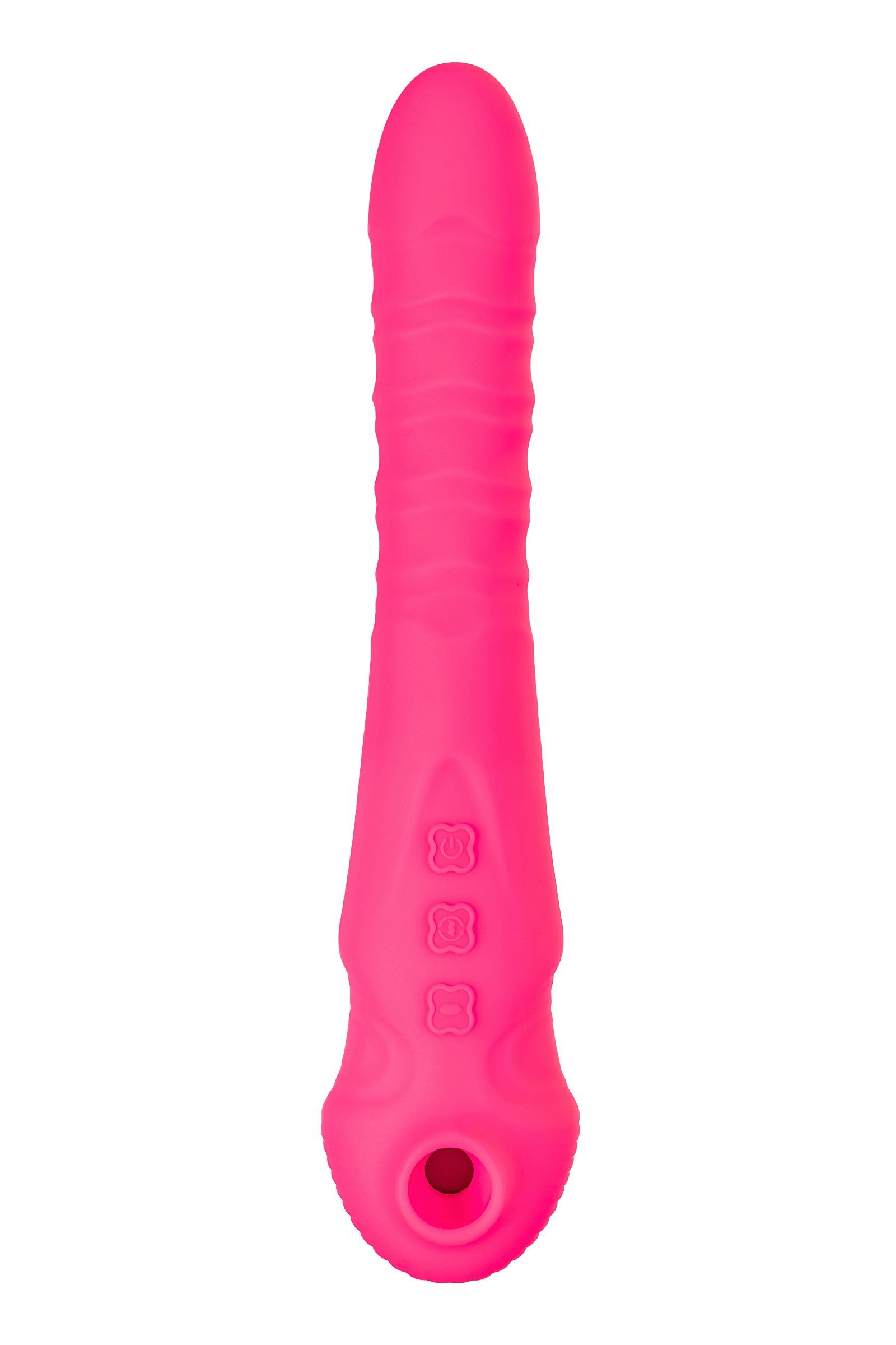 Vakum uyarımlı vibratör-pulsatör JOS COTOX, silikon, pembe, 23 cm - Görsel 2