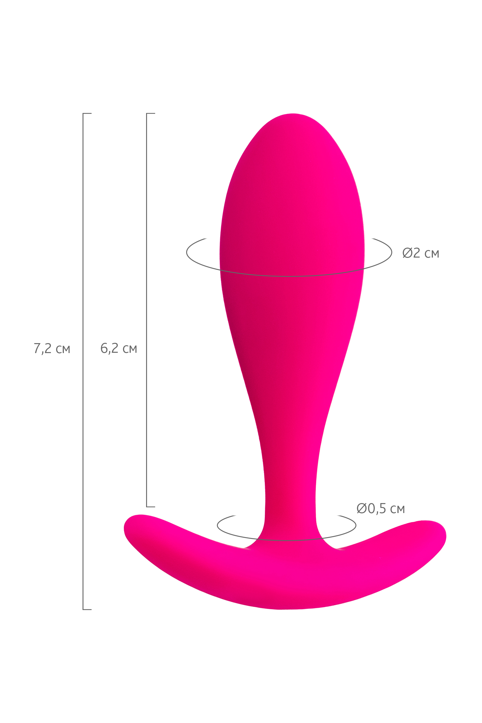 ToDo by Toyfa Hub Anal Plug, silikon, pembe, 7,2 cm, Ø 2 cm - Görsel 8