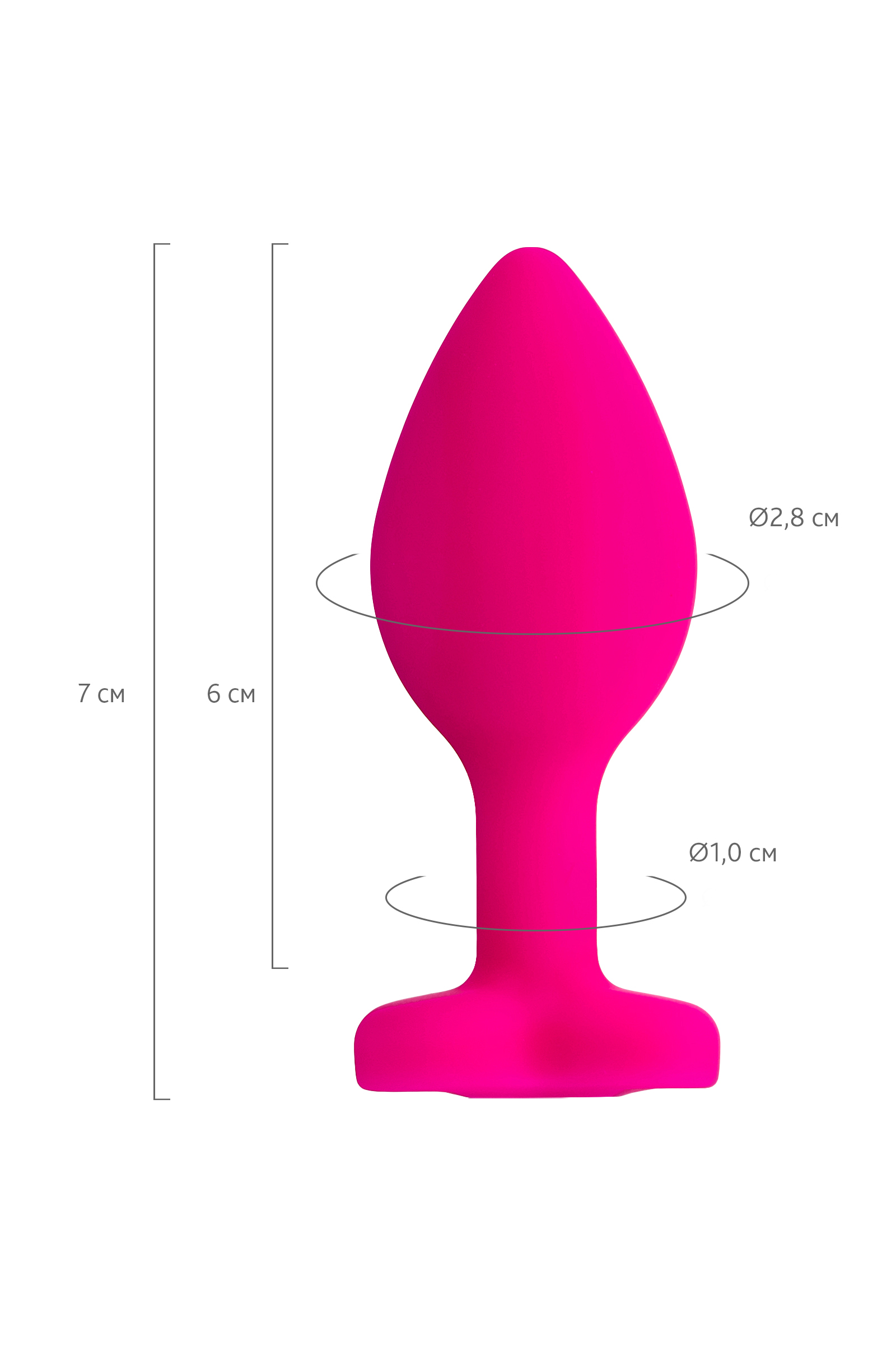 ToDo by Toyfa Diamond Heart Anal Plug, silikon, pembe, 7 cm, Ø 2 cm, 18 g - Görsel 6