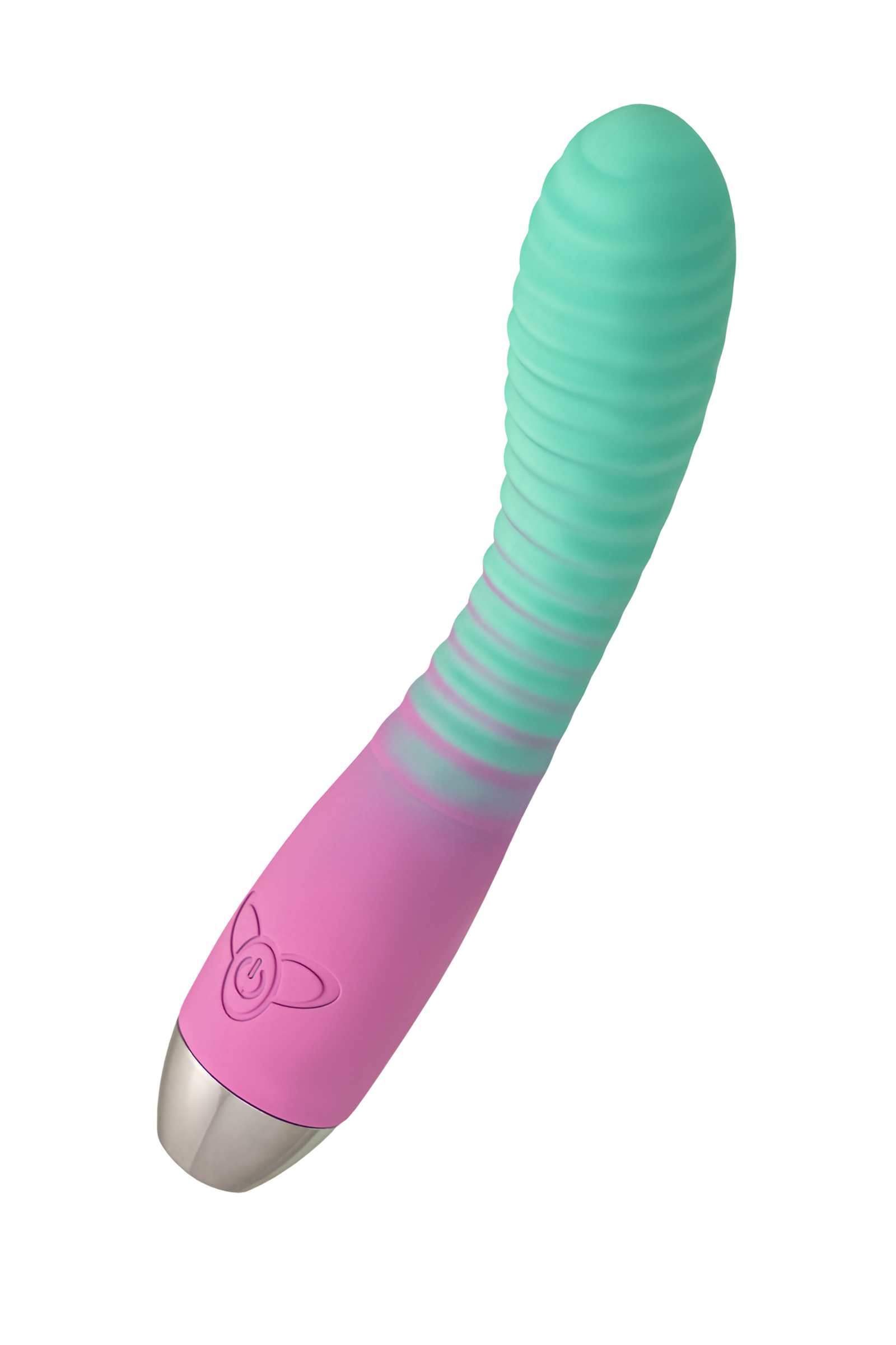 Flovetta AZALIA Kavisli Başlıklı Vibratör, Silikon, Nane Pembesi, 20.5 cm