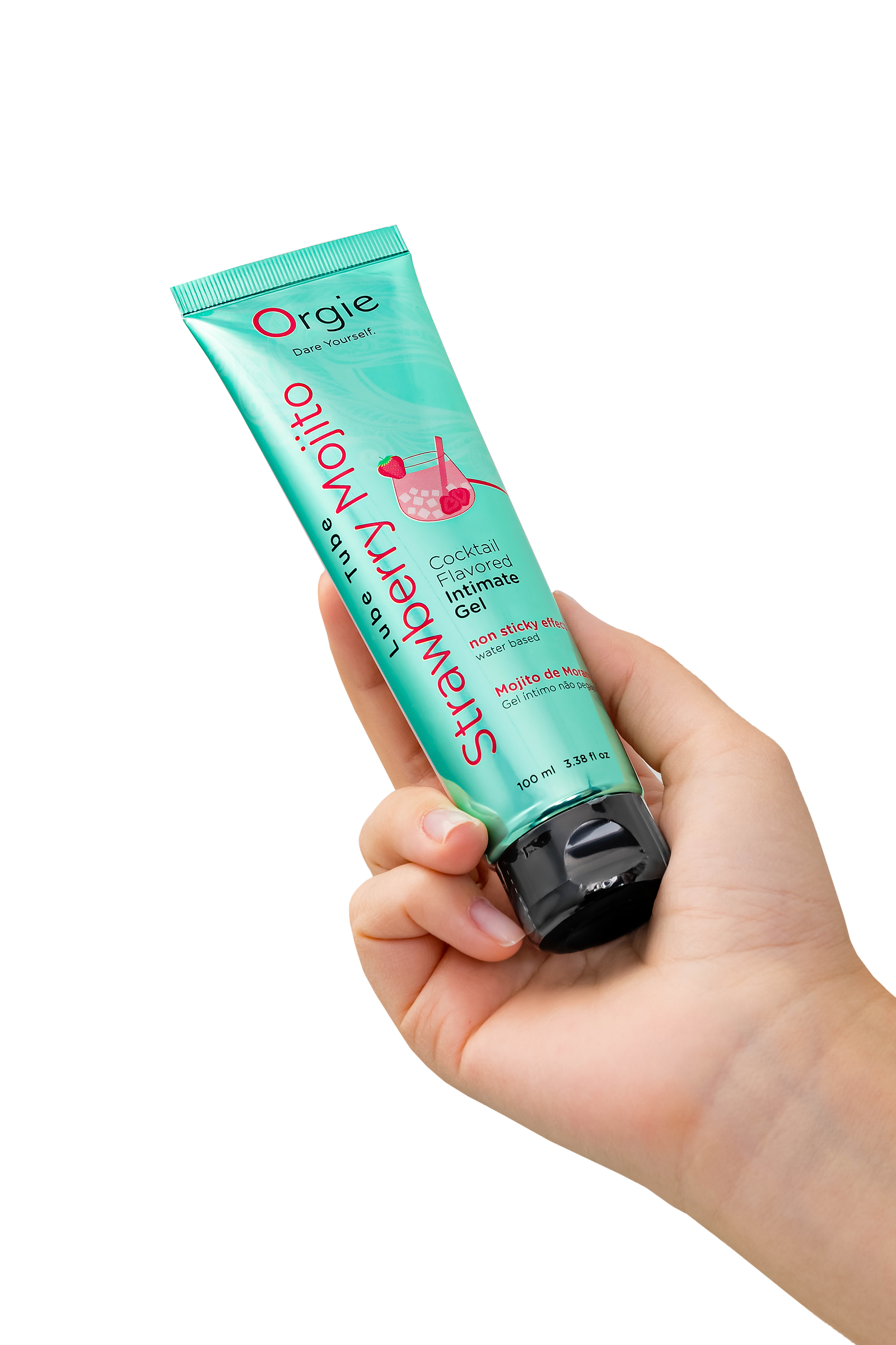 Orgie Lube Tube Cocktail Strawberry Mojito – Çilek Mojito Aromalı Kayganlaştırıcı Jel 100 ml - Görsel 4