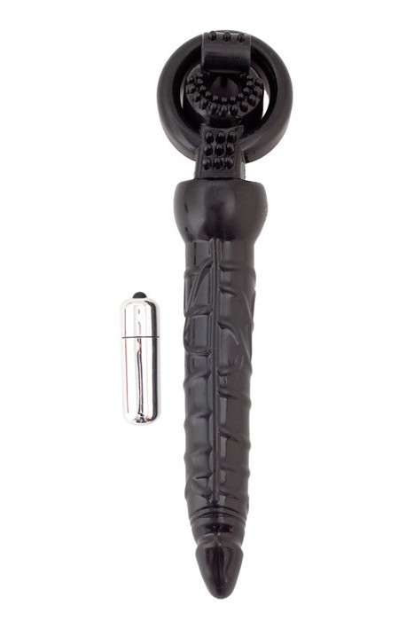Black & Red by TOYFA Titreşimli penis Eki, PVC, Siyah, 24 cm - Görsel 2