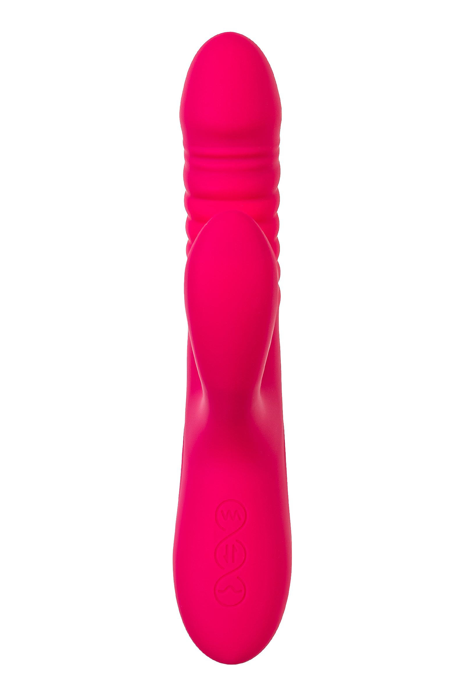 Klitoral uyarıcılı vibratör JOS Seri, silikon, pembe, 22 cm - Görsel 2